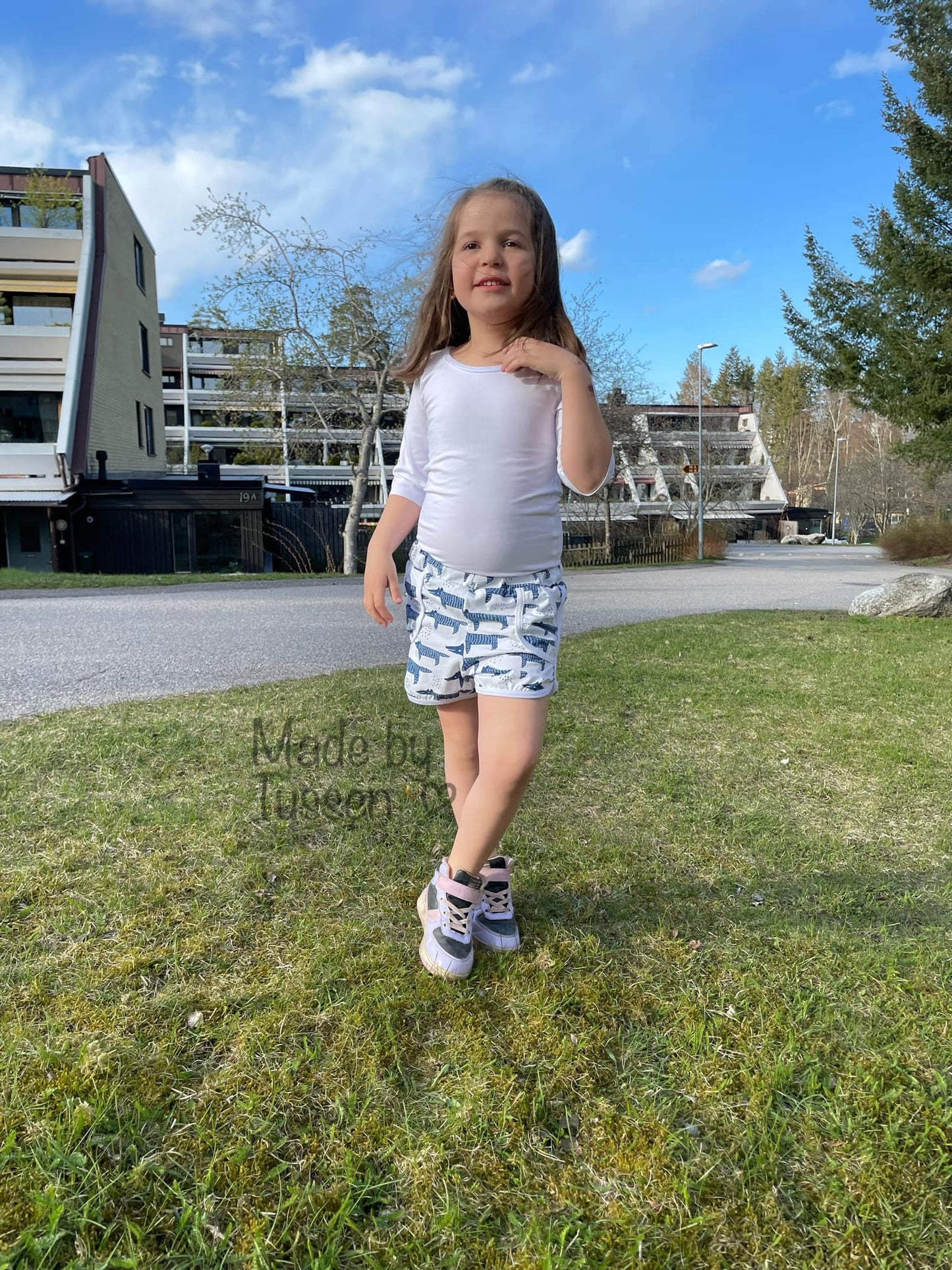 Run Around Shorts Strl 86-164 PDF-mönster