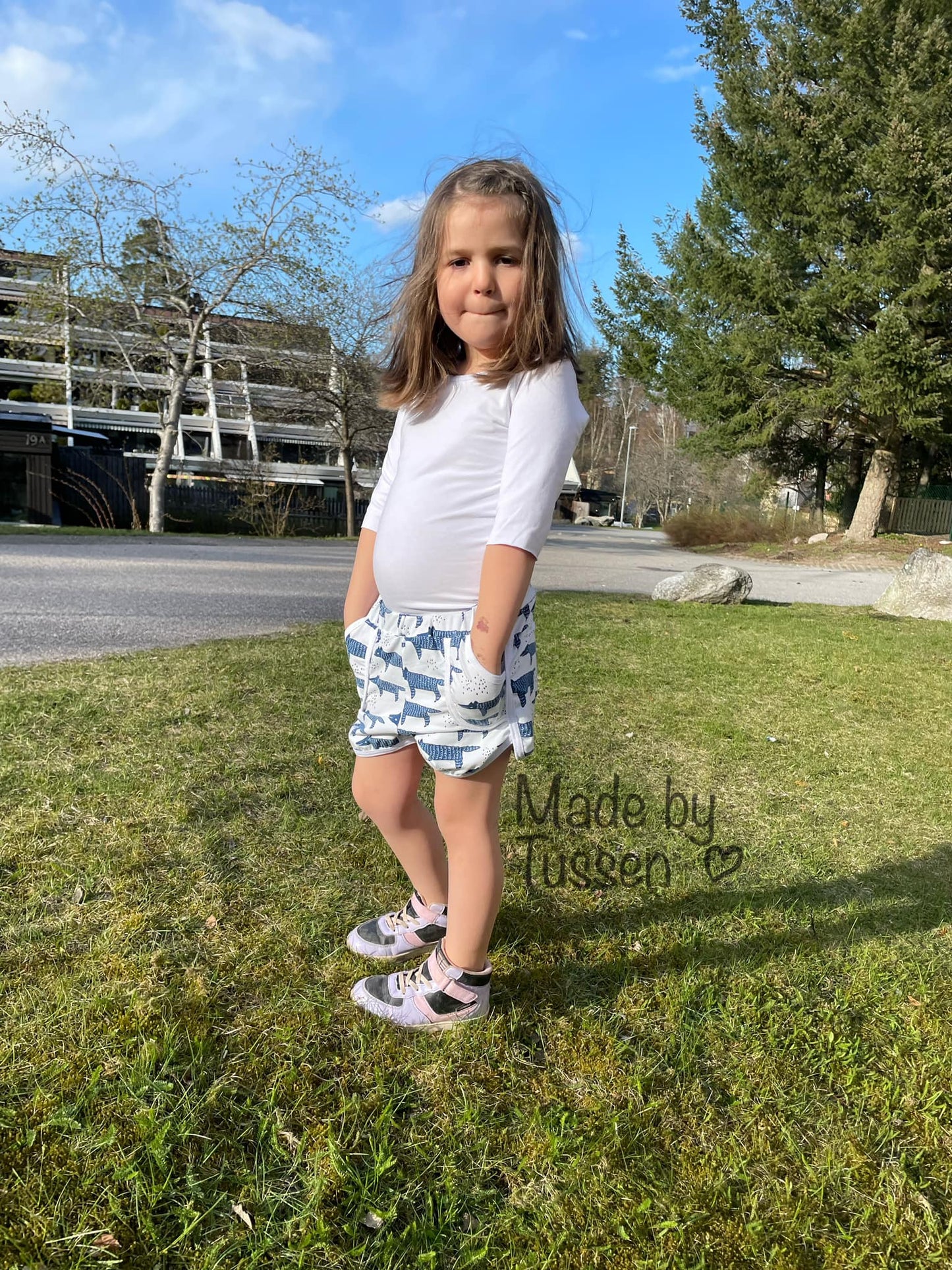 Run Around Shorts Strl 86-164 PDF-mönster