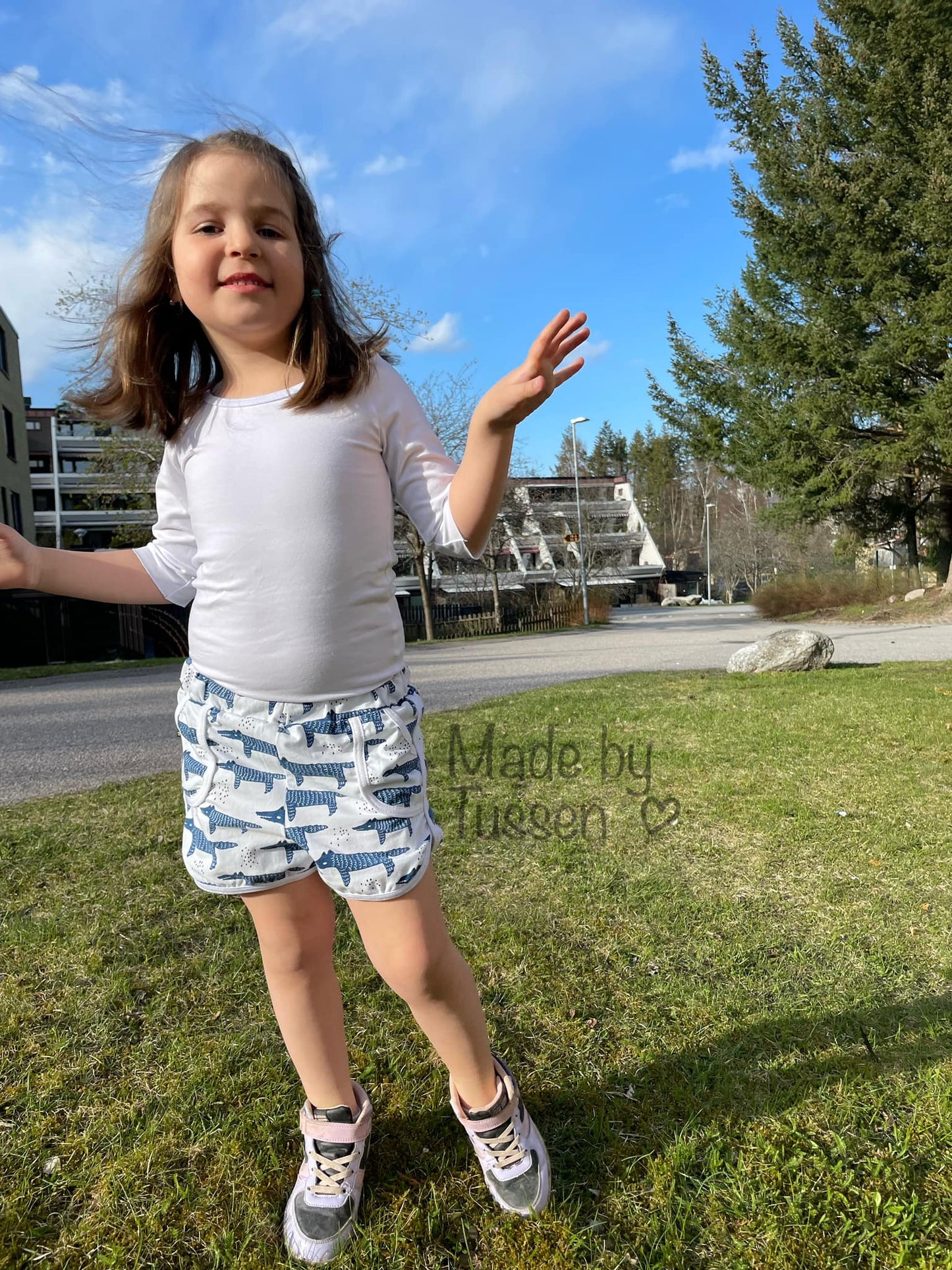 Run Around Shorts Strl 86-164 PDF-mönster