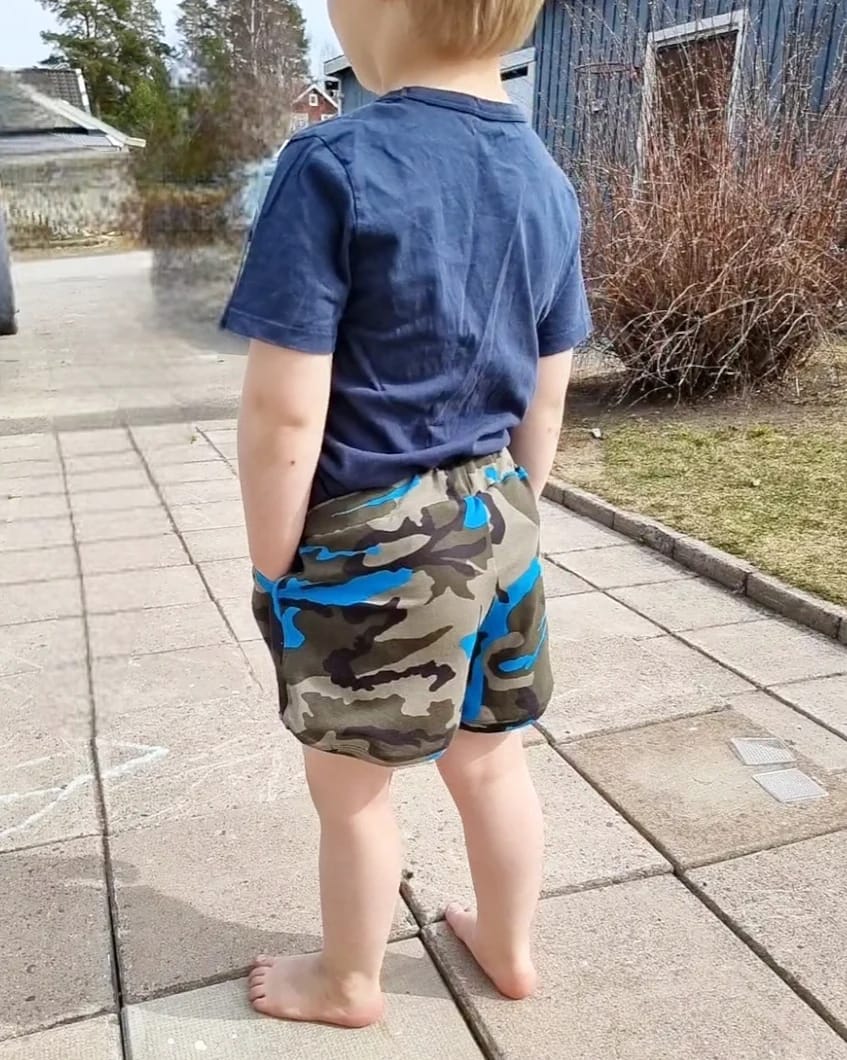 Run Around Shorts Strl 86-164 PDF-mönster