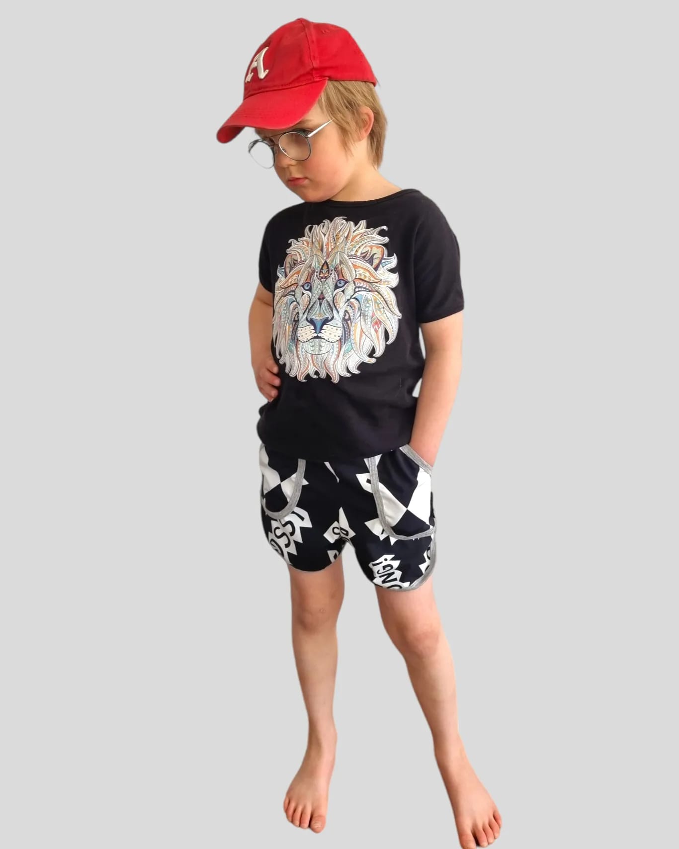 Run Around Shorts Strl 86-164 Pappersmönster