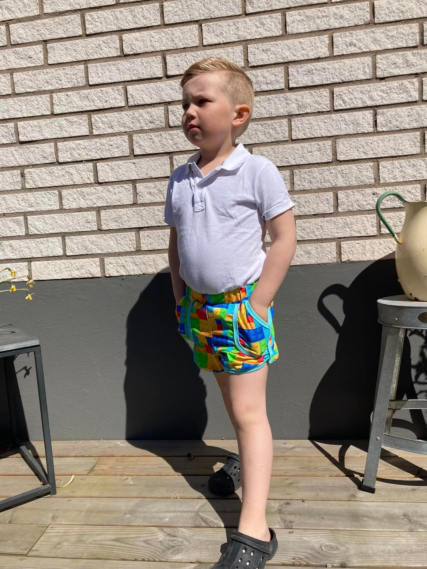 Run Around Shorts Strl 86-164 PDF-mönster