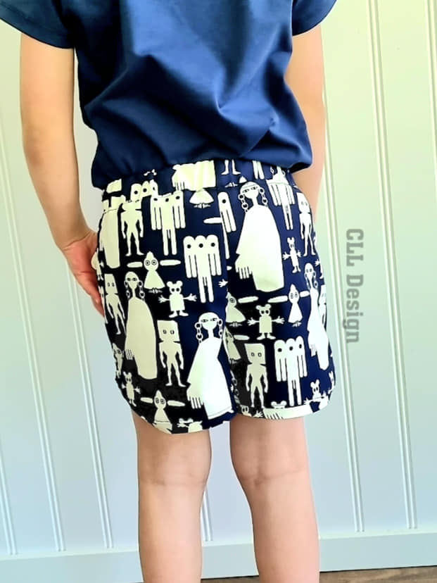 Run Around Shorts Strl 86-164 Pappersmönster