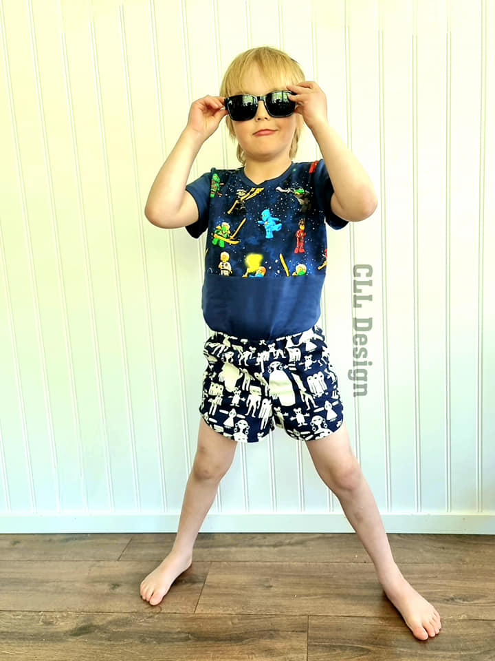 Run Around Shorts Strl 86-164 Pappersmönster