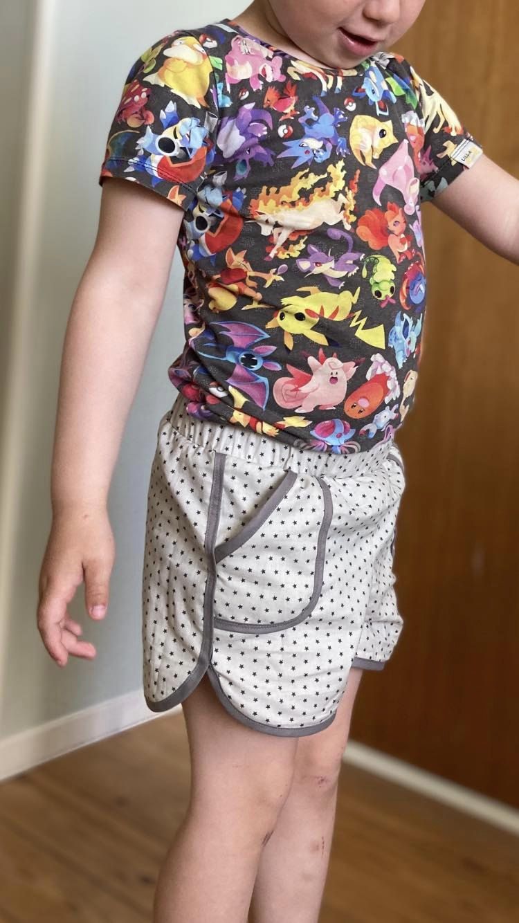 Run Around Shorts Strl 86-164 PDF-mönster