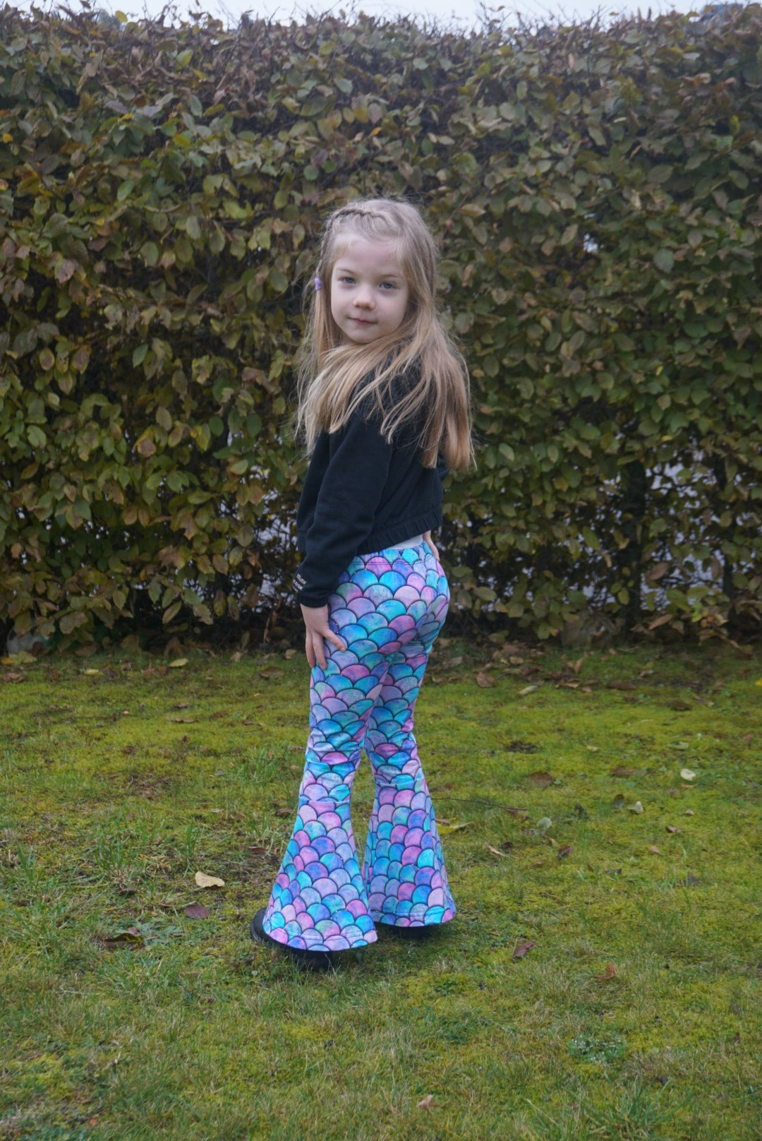 Funky Flare Leggings Strl 92-164 Pappersmönster