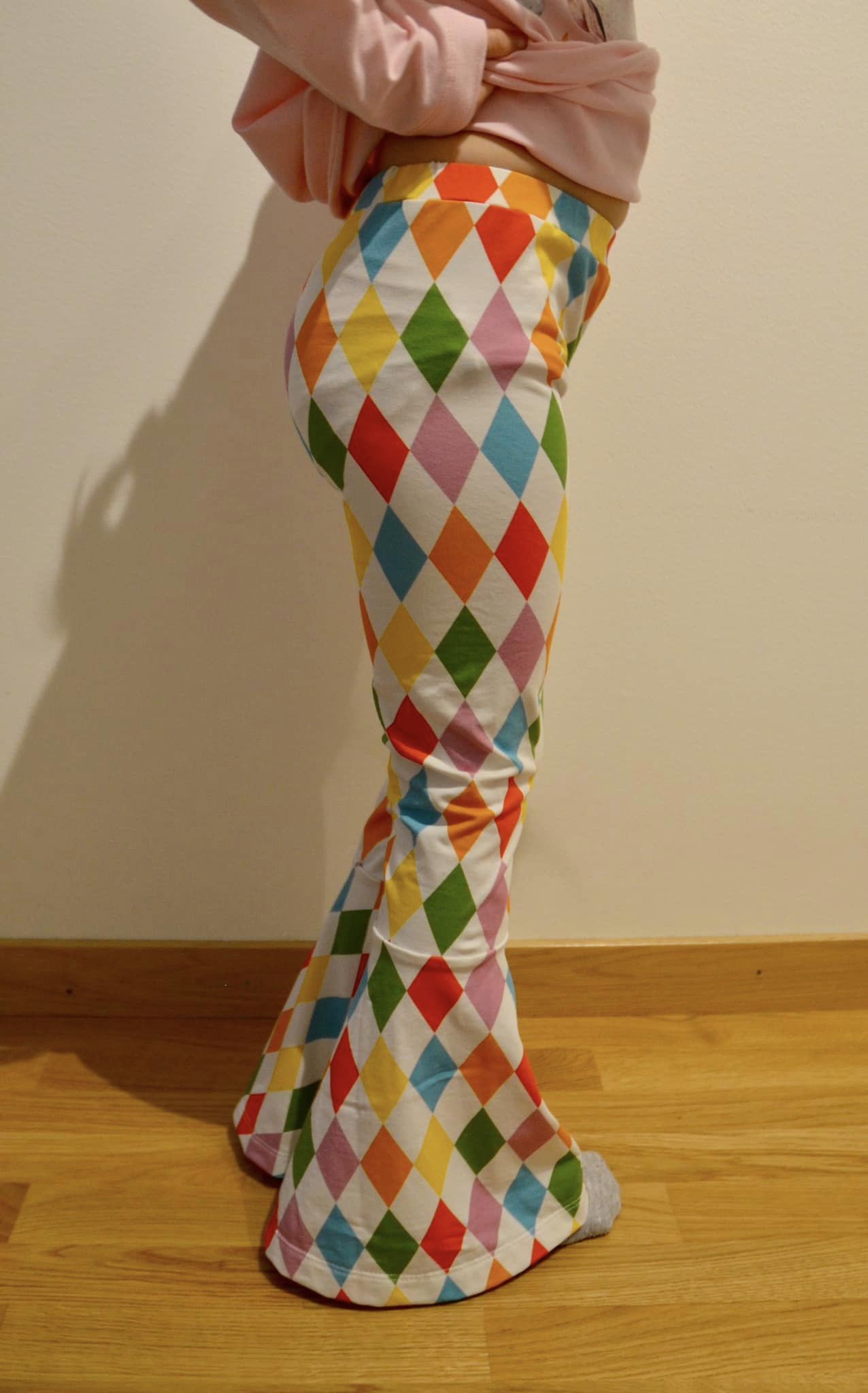 Funky Flare Leggings Strl 92-164 Pappersmönster