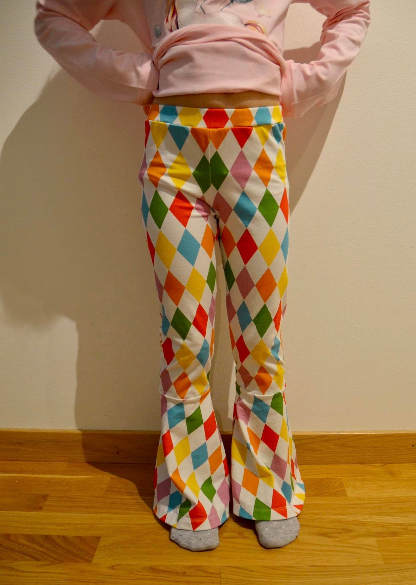 Funky Flare Leggings Strl 92-164 PDF-mönster