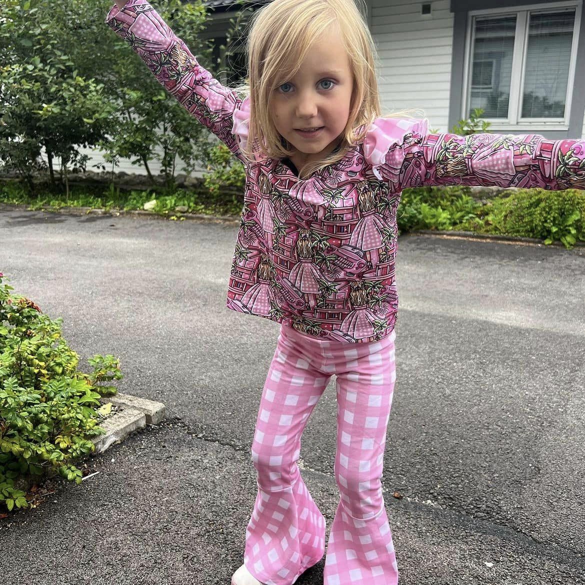 Funky Flare Leggings Strl 92-164 PDF-mönster