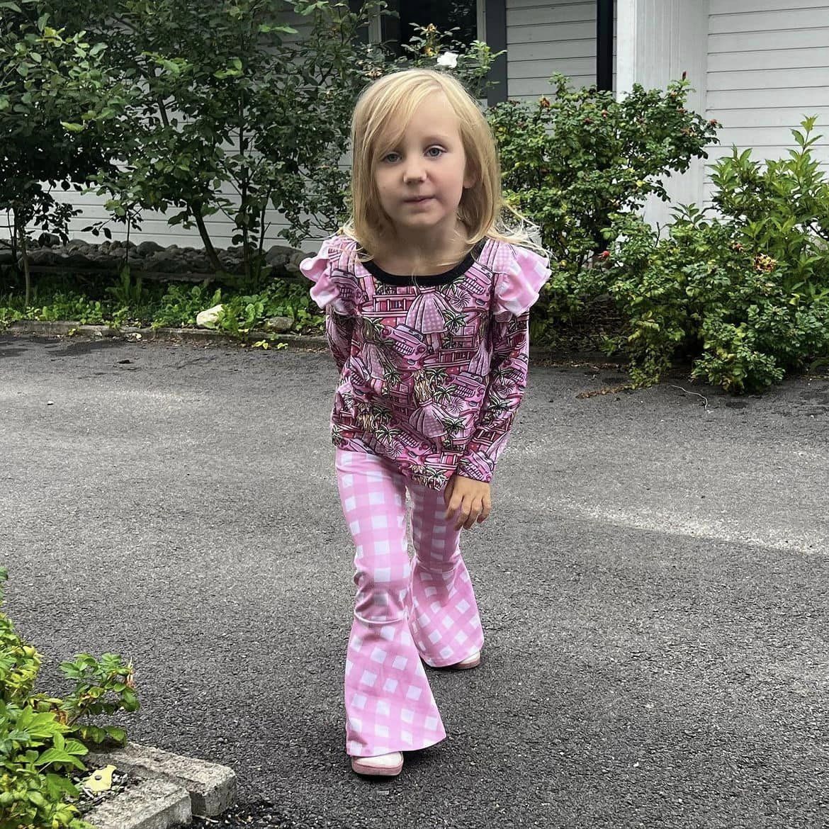 Funky Flare Leggings Strl 92-164 PDF-mönster