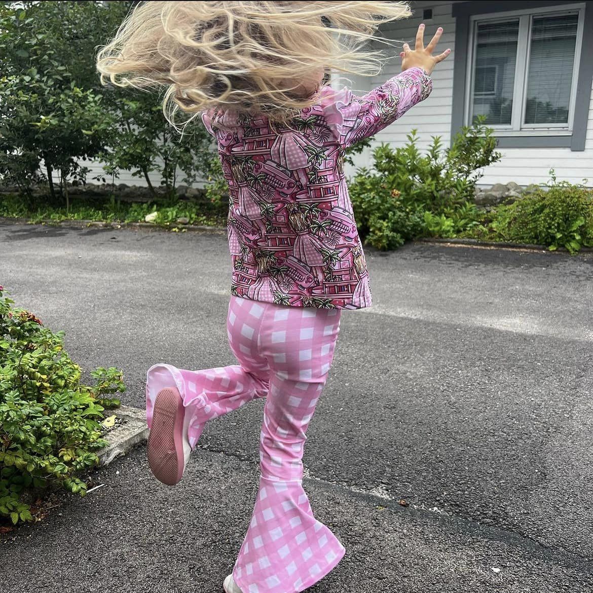 Funky Flare Leggings Strl 92-164 PDF-mönster