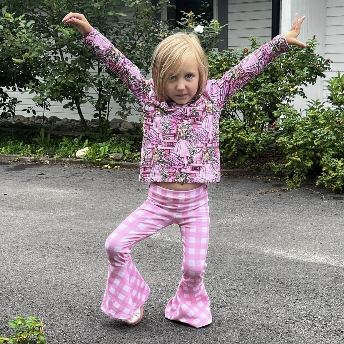 Funky Flare Leggings Strl 92-164 PDF-mönster