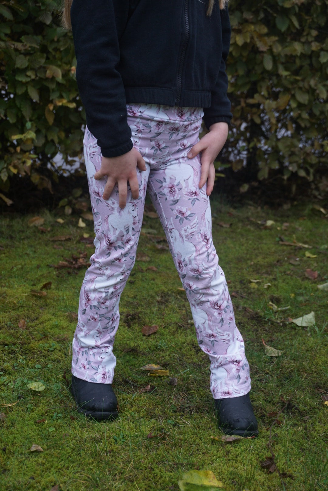 Funky Flare Leggings Strl 92-164 Pappersmönster