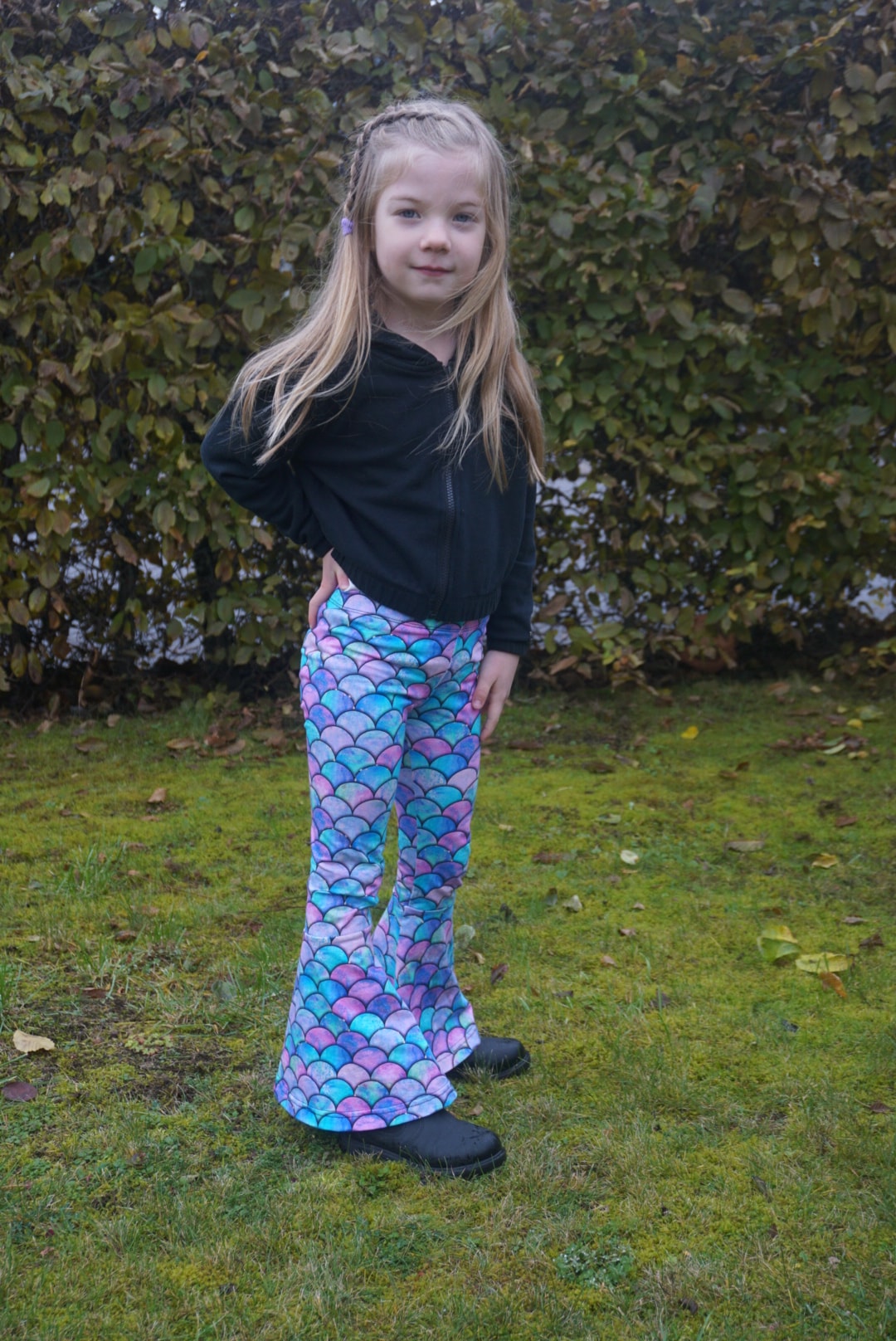Funky Flare Leggings Strl 92-164 PDF-mönster