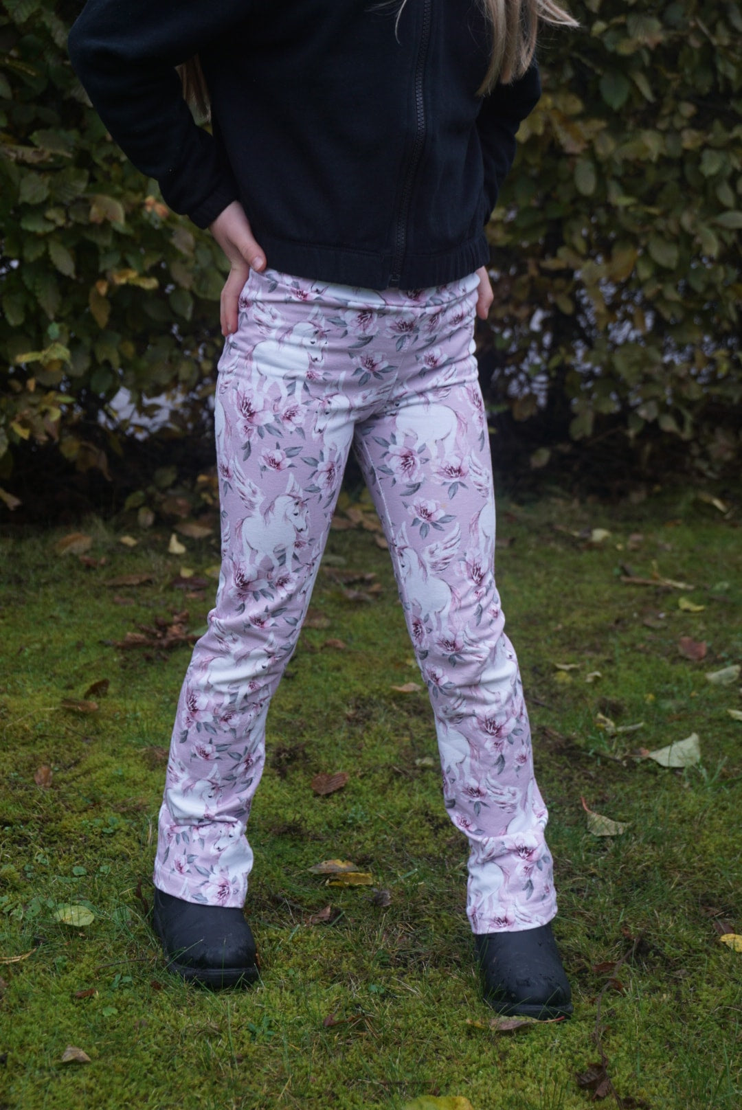 Funky Flare Leggings Strl 92-164 PDF-mönster