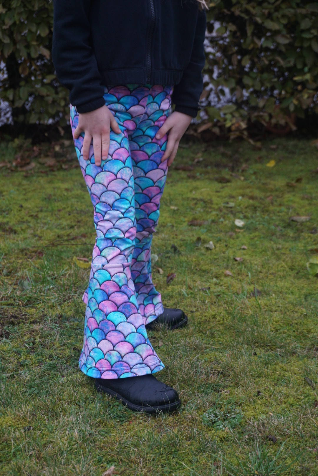 Funky Flare Leggings Strl 92-164 PDF-mönster