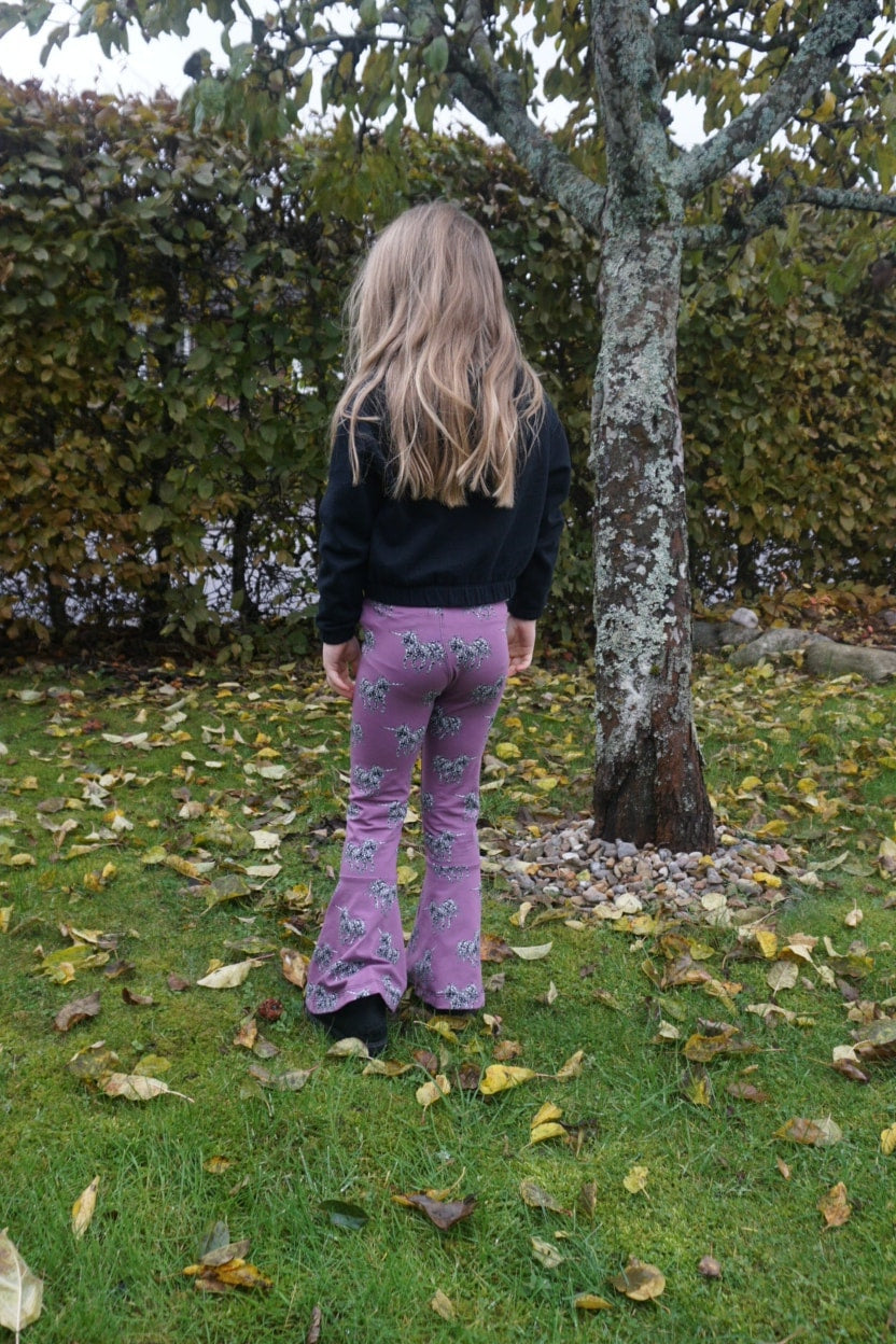 Funky Flare Leggings Strl 92-164 Pappersmönster