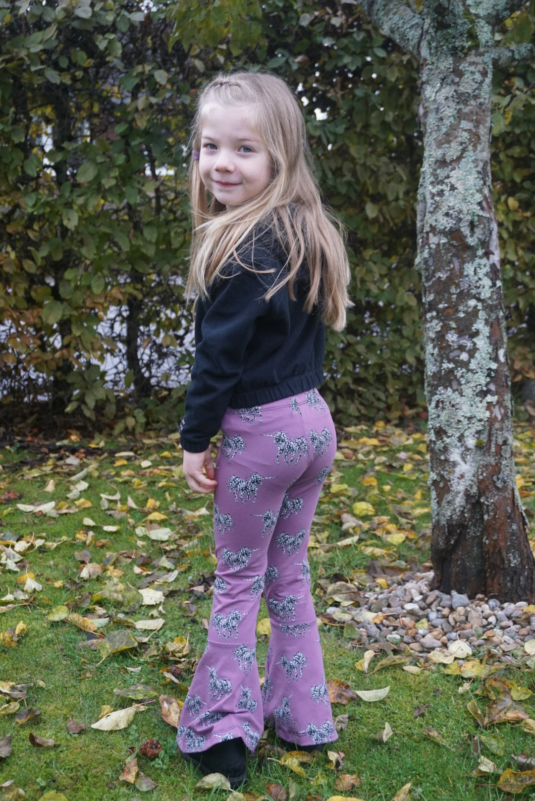 Funky Flare Leggings Strl 92-164 Pappersmönster