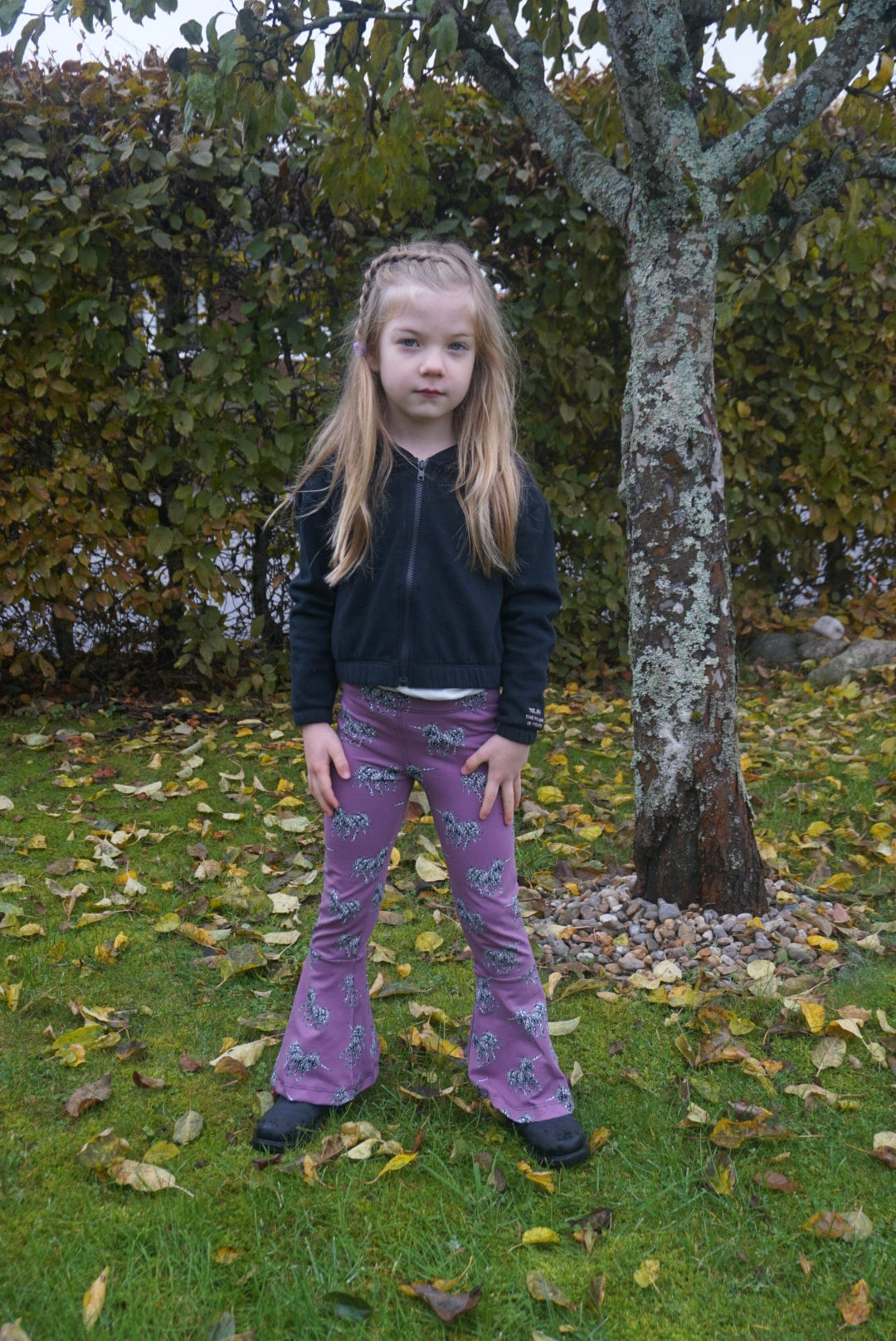 Funky Flare Leggings Strl 92-164 Pappersmönster