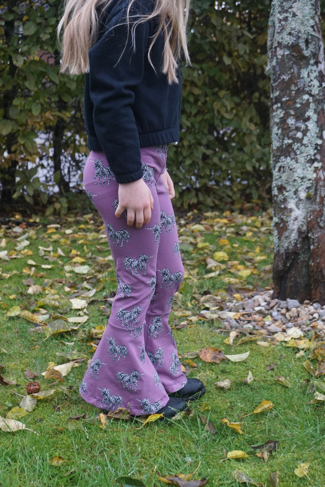 Funky Flare Leggings Strl 92-164 Pappersmönster