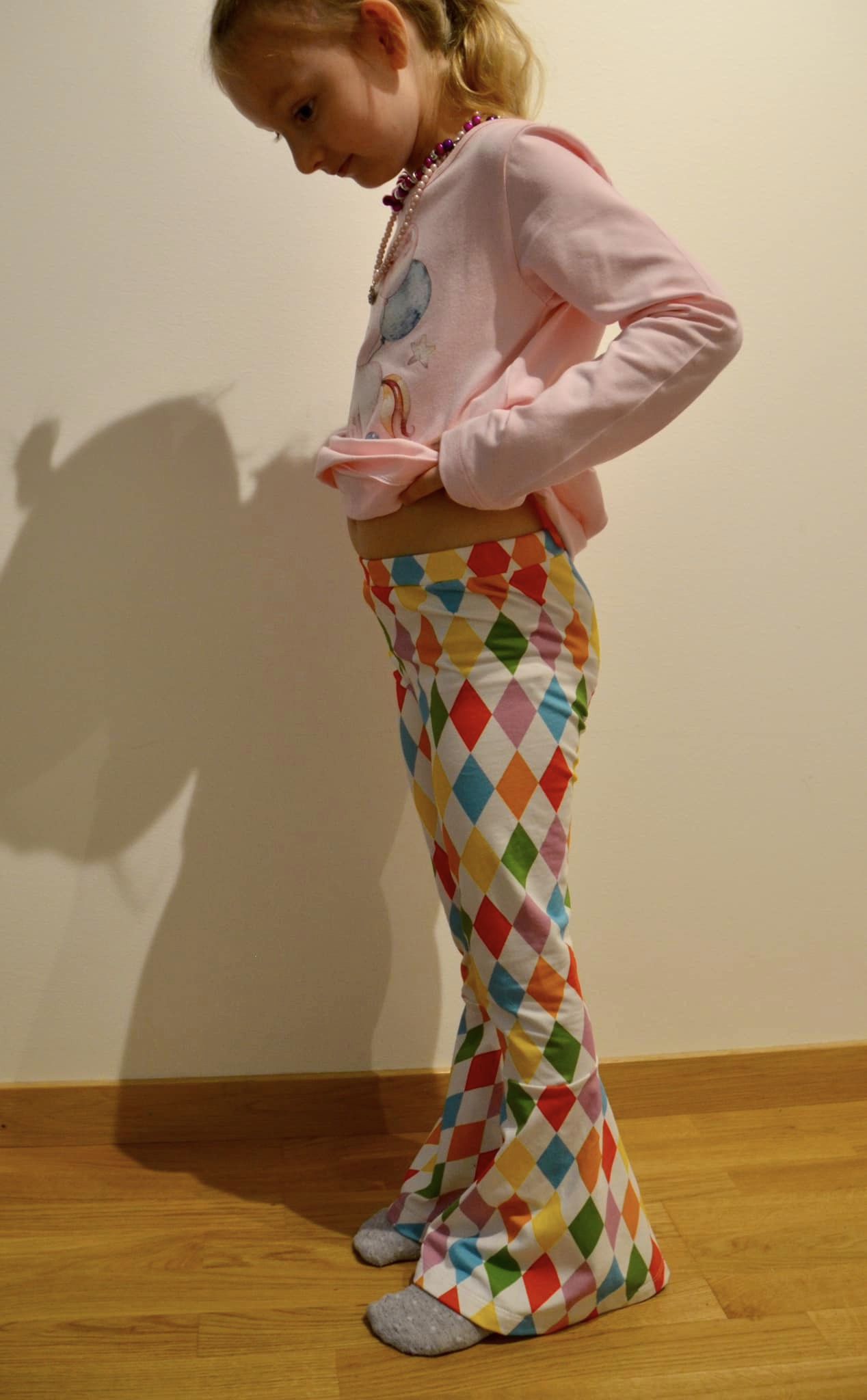 Funky Flare Leggings Strl 92-164 PDF-mönster