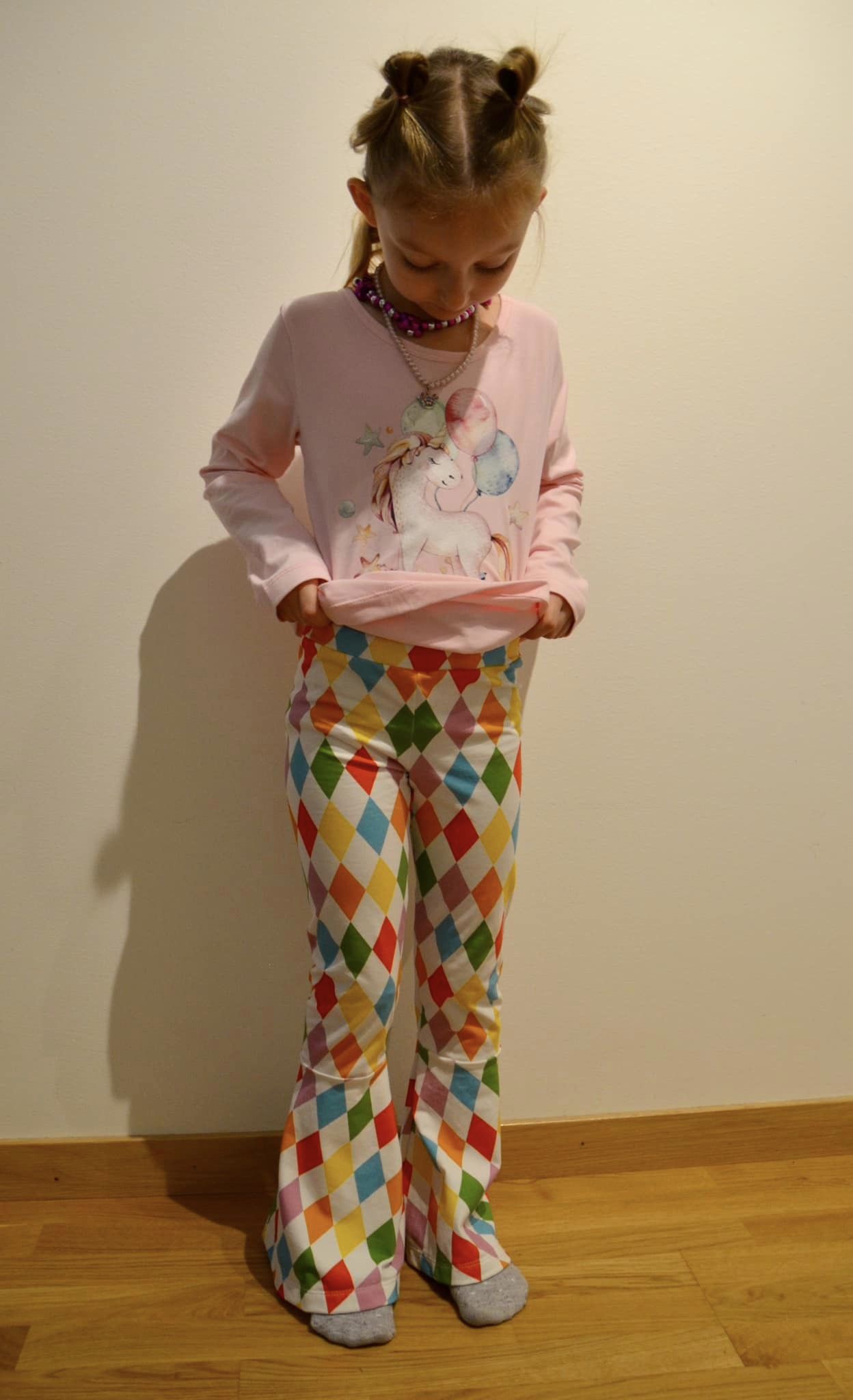 Funky Flare Leggings Strl 92-164 Pappersmönster