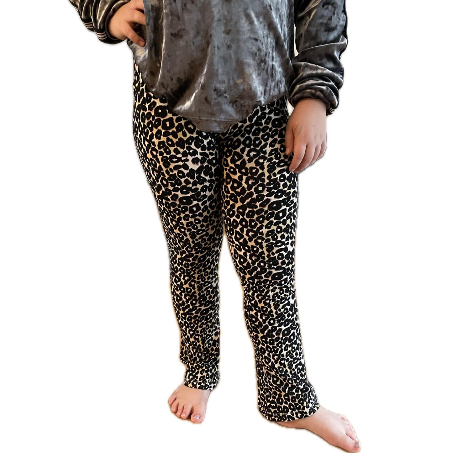 Funky Flare Leggings Strl 92-164 Pappersmönster