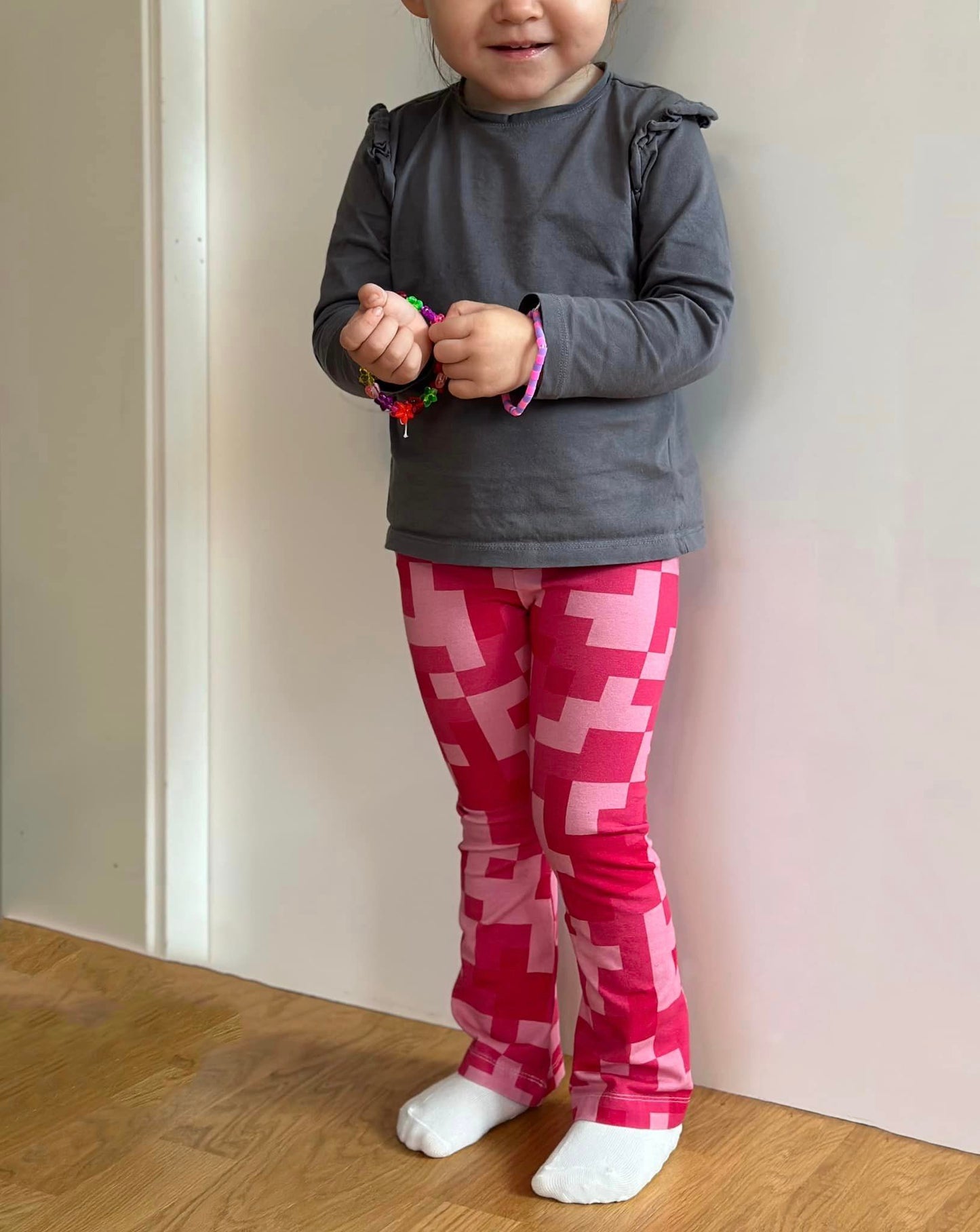Funky Flare Leggings Strl 92-164 Pappersmönster