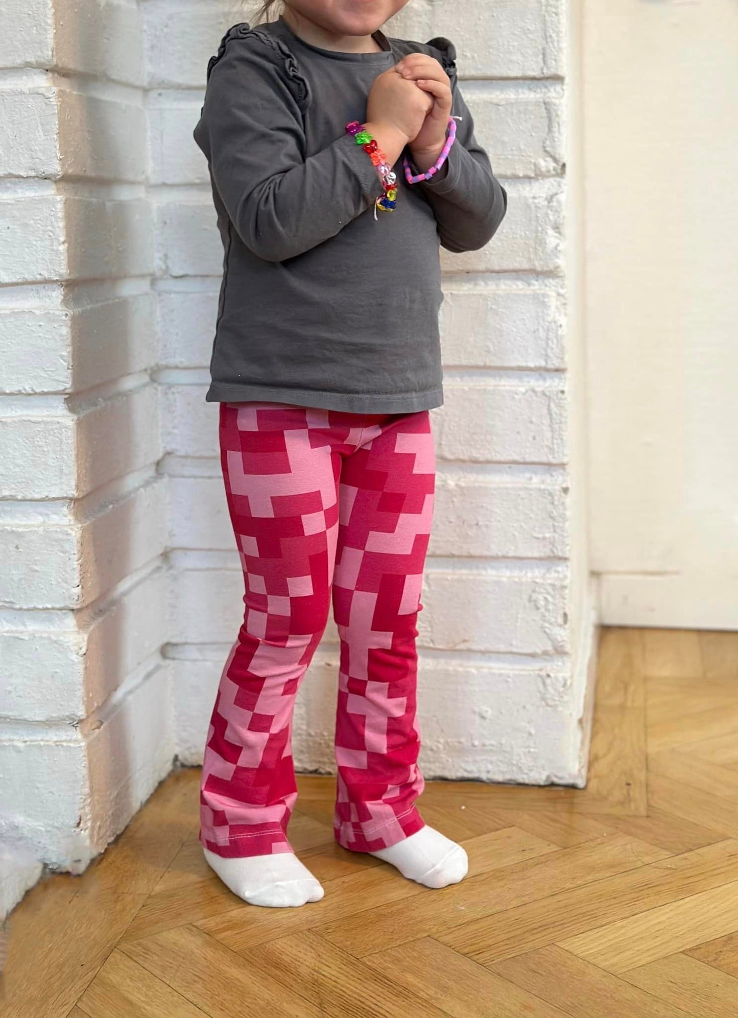 Funky Flare Leggings Strl 92-164 Pappersmönster