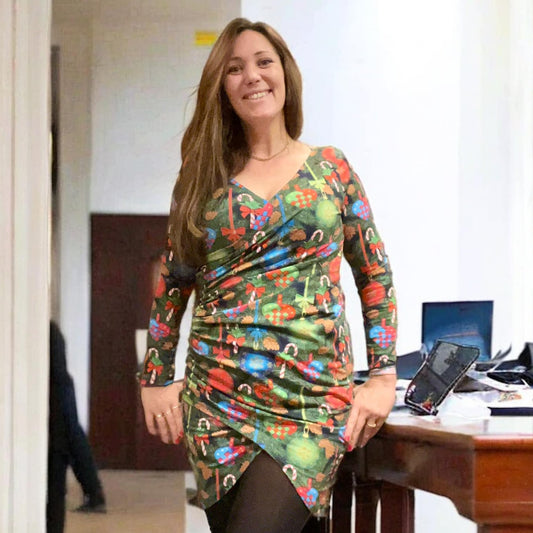 Festive Frolic Dress Strl 34-56 PDF-mönster