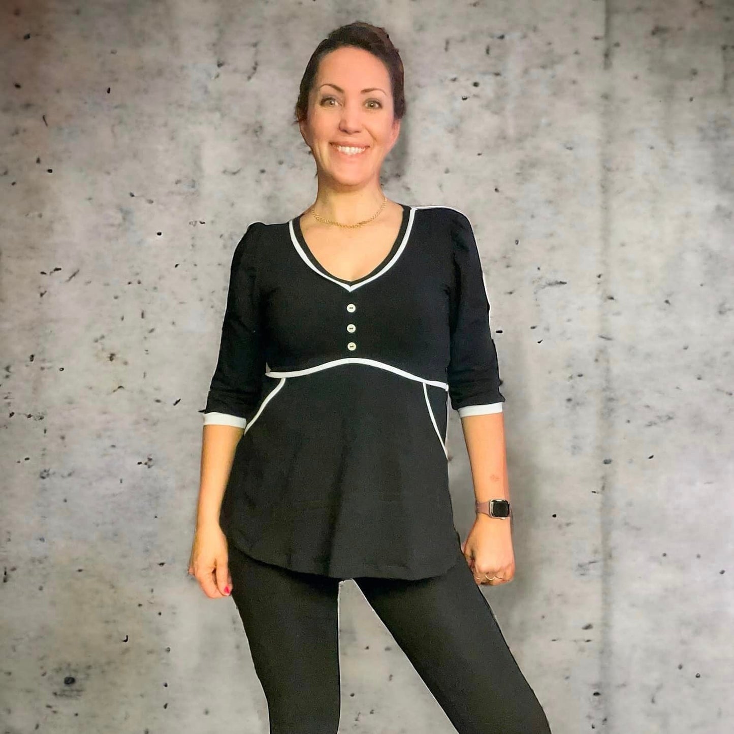 Button Up Dress Strl 34-56 Pappersmönster