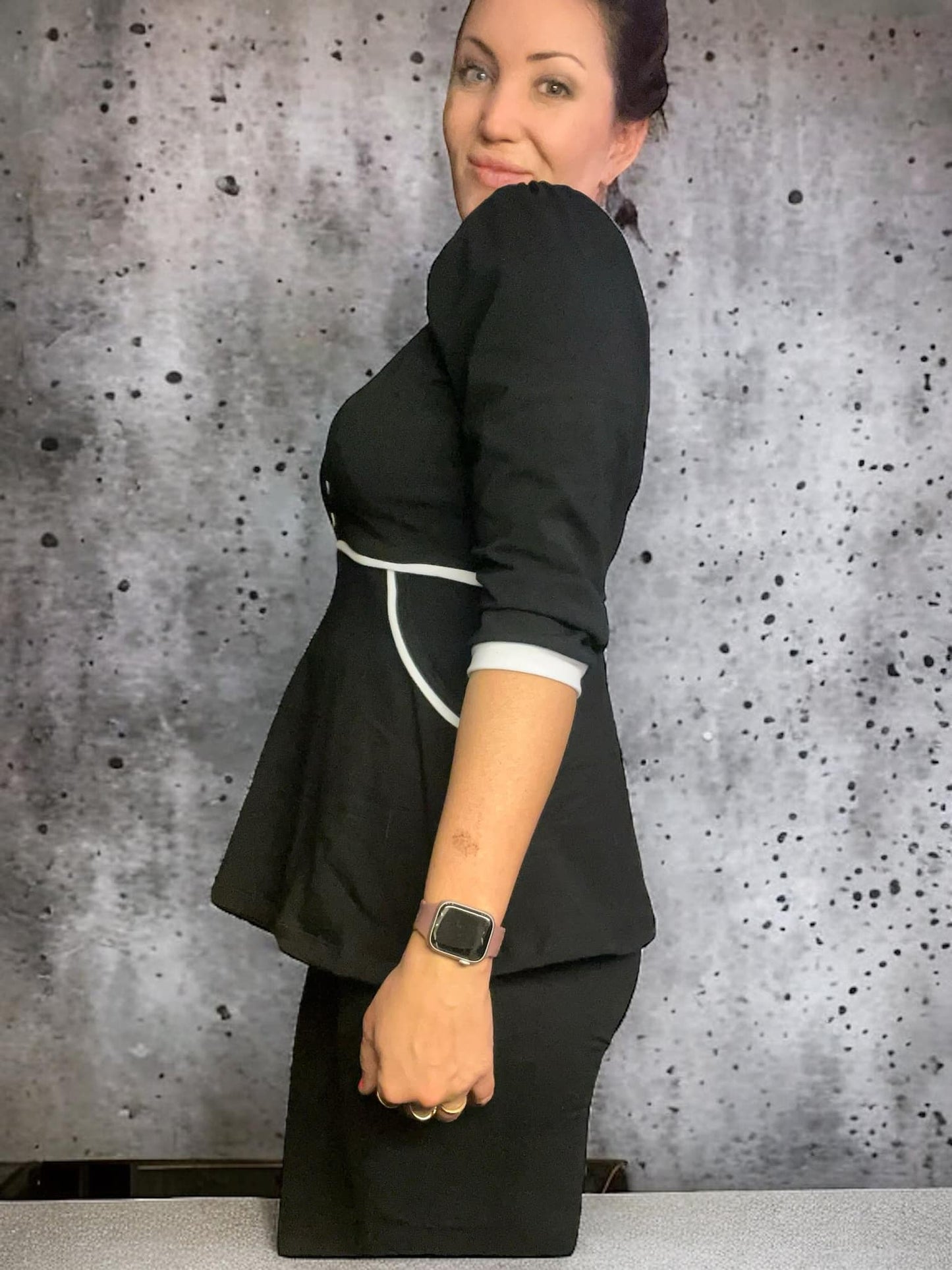 Button Up Dress Strl 34-56 Pappersmönster