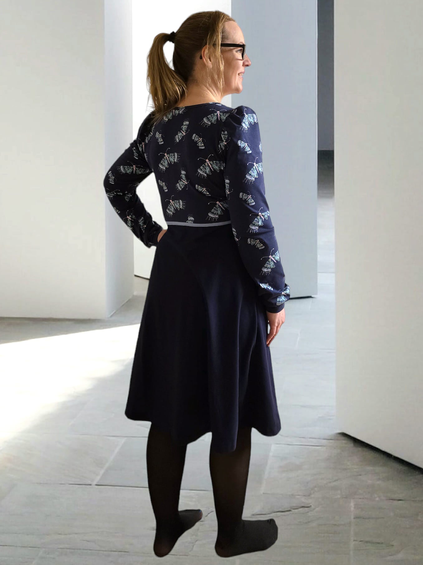 Button Up Dress Strl 34-56 Pappersmönster