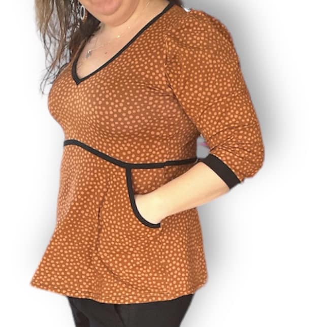 Button Up Dress Strl 34-56 Pappersmönster