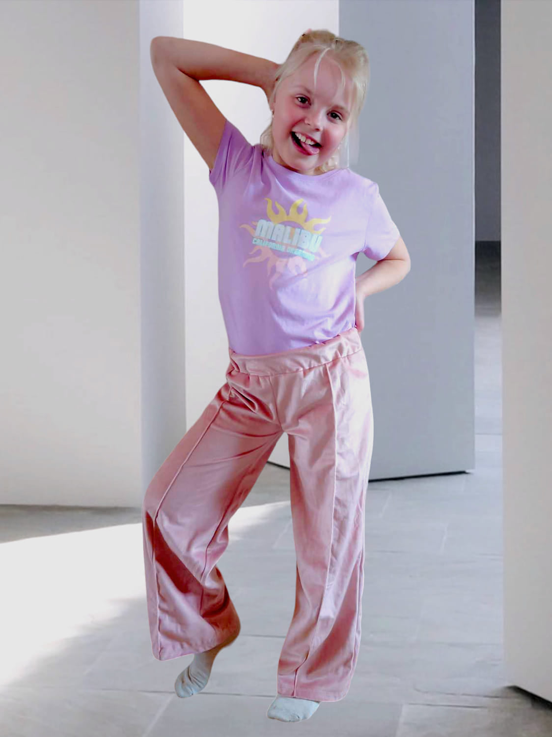 Trendy Tween Trousers Strl 92-170 Pappersmönster