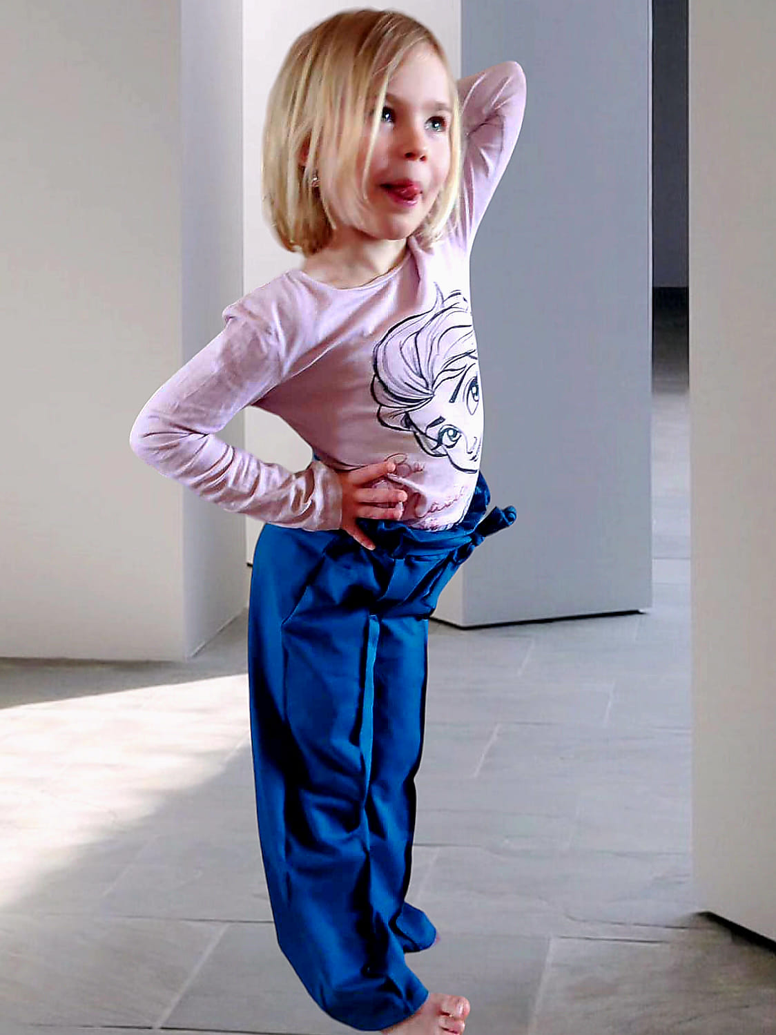 Trendy Tween Trousers Strl 92-170 Pappersmönster