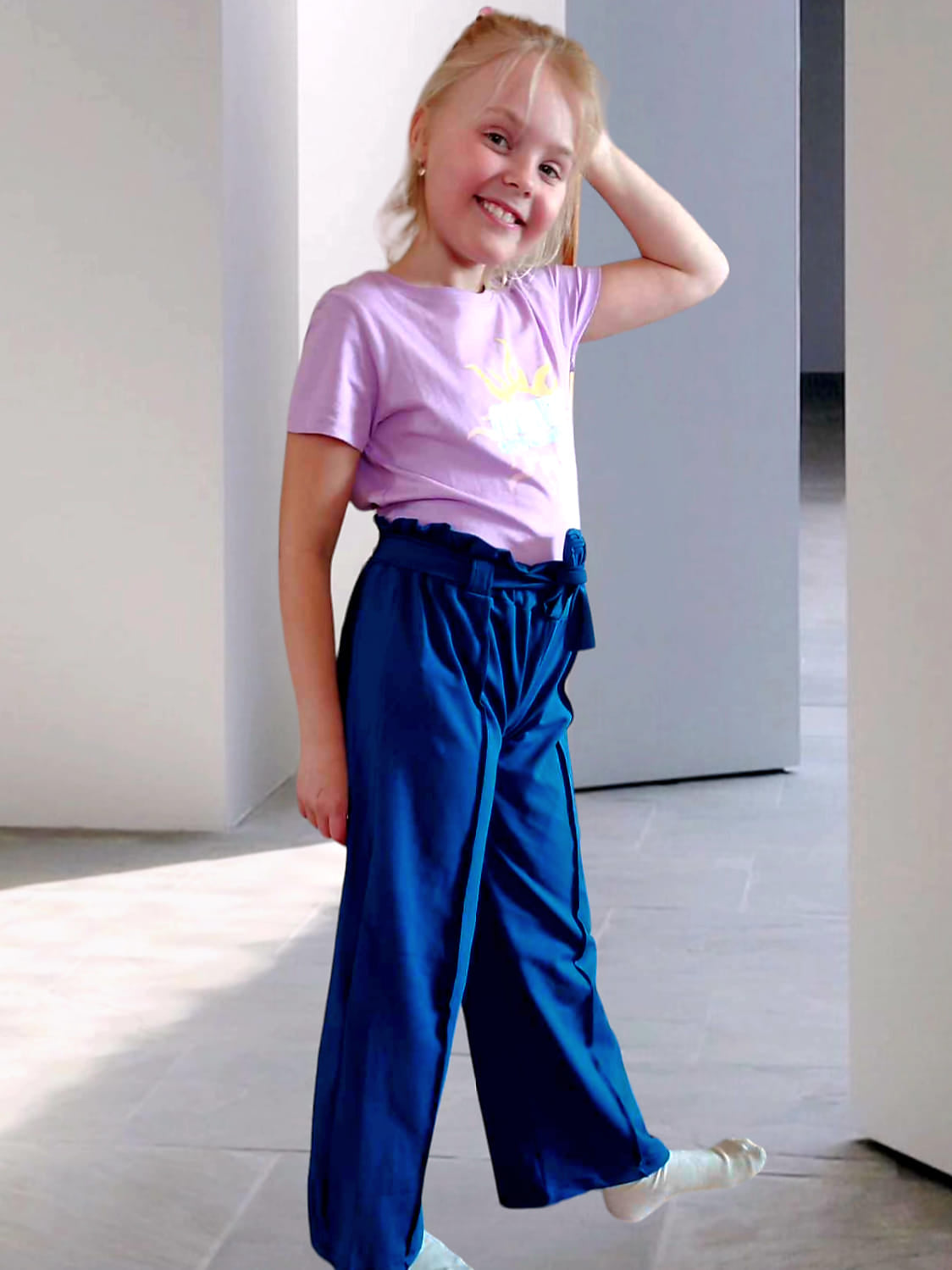 Trendy Tween Trousers Strl 92-170 Pappersmönster