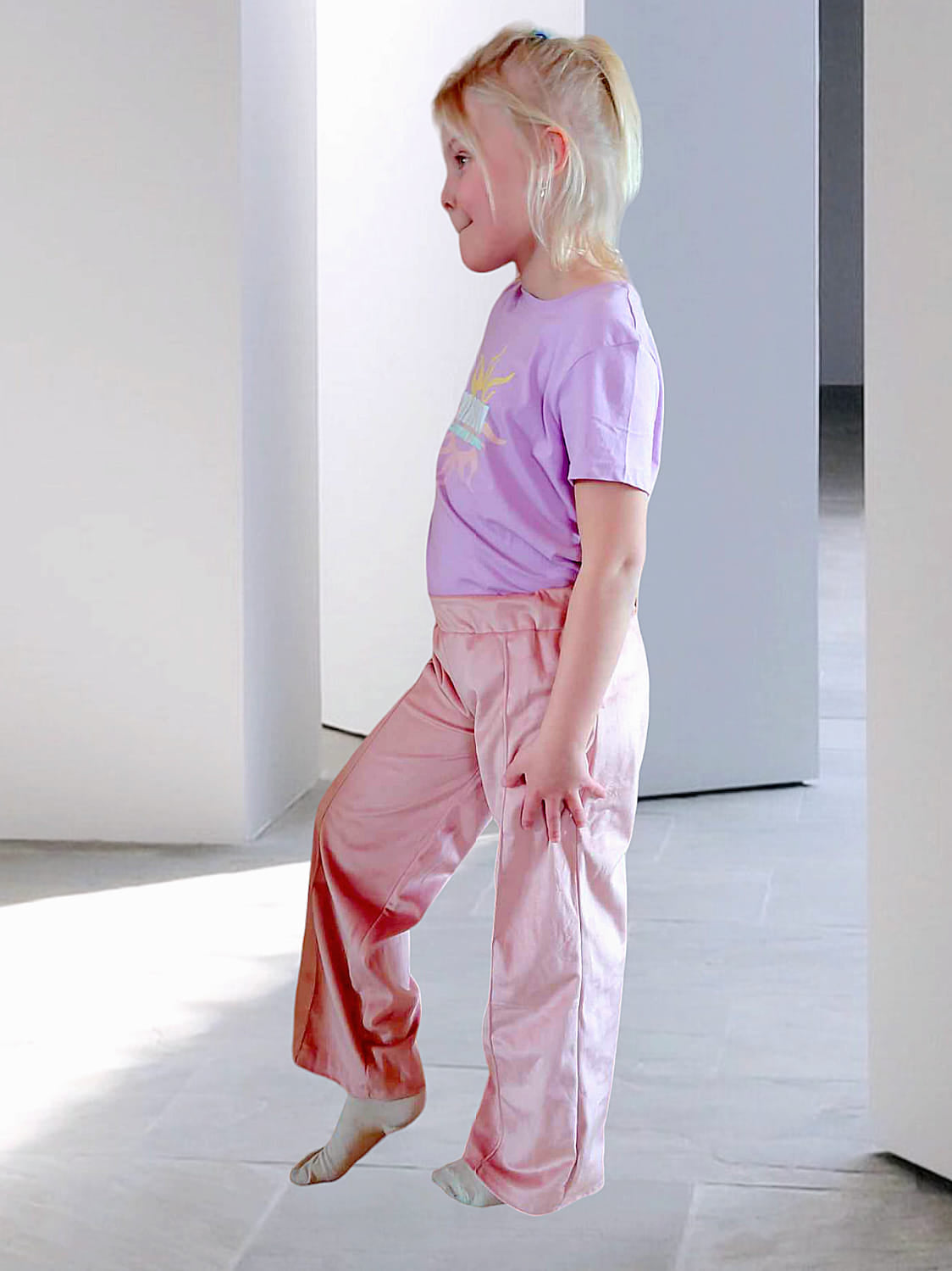 Trendy Tween Trousers Strl 92-170 Pappersmönster