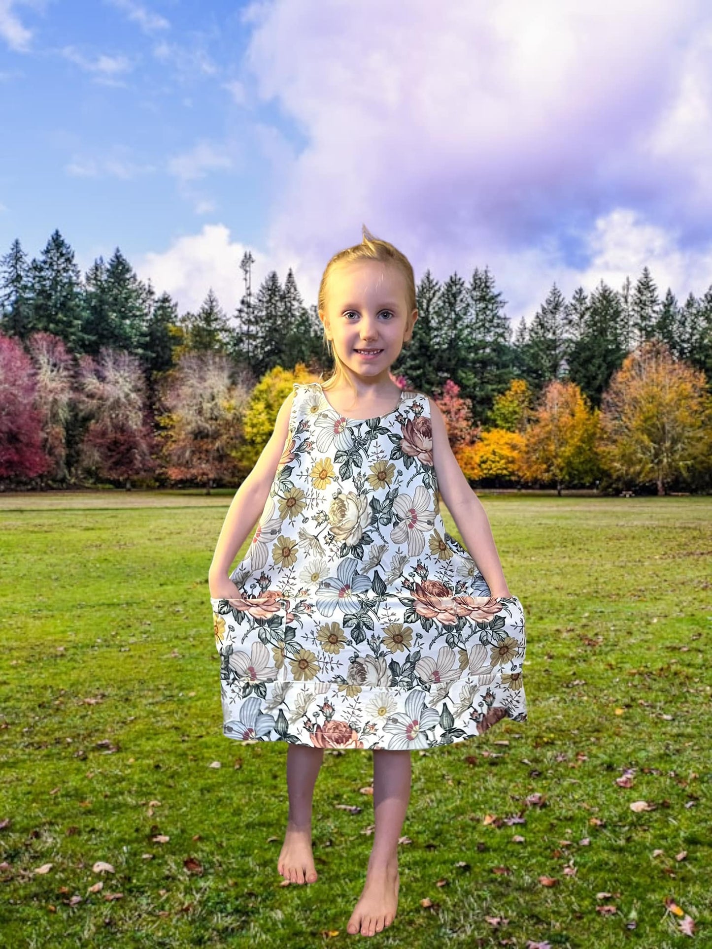 Graduation Dress Strl 92-170 PDF-mönster