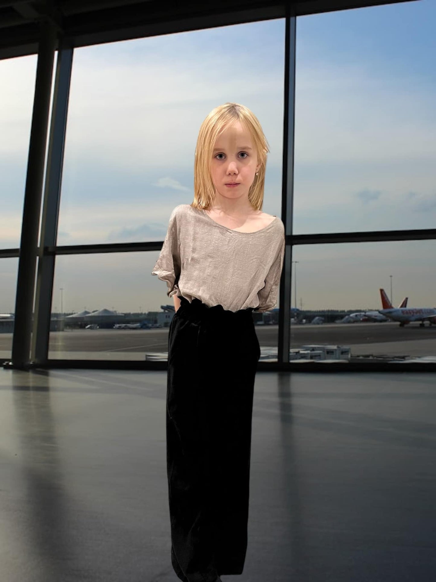 Trendy Tween Trousers Strl 92-170 Pappersmönster