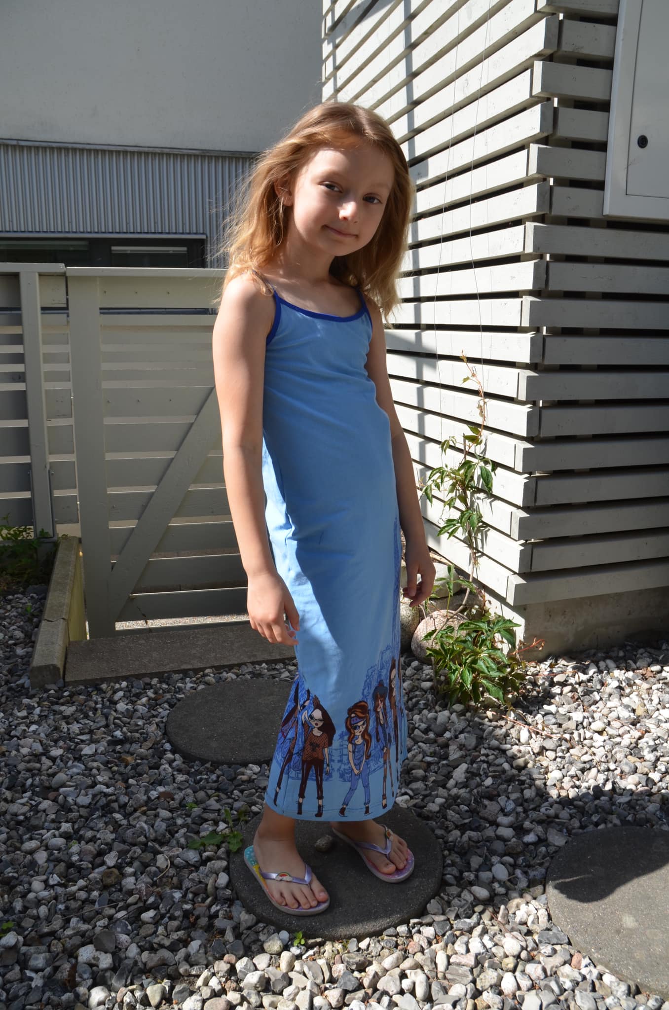 Spaghetti Dress Strl 98-170 PDF-mönster