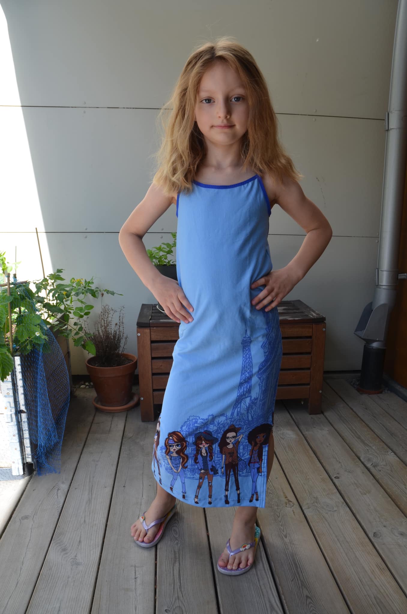 Spaghetti Dress Strl 98-170 PDF-mönster