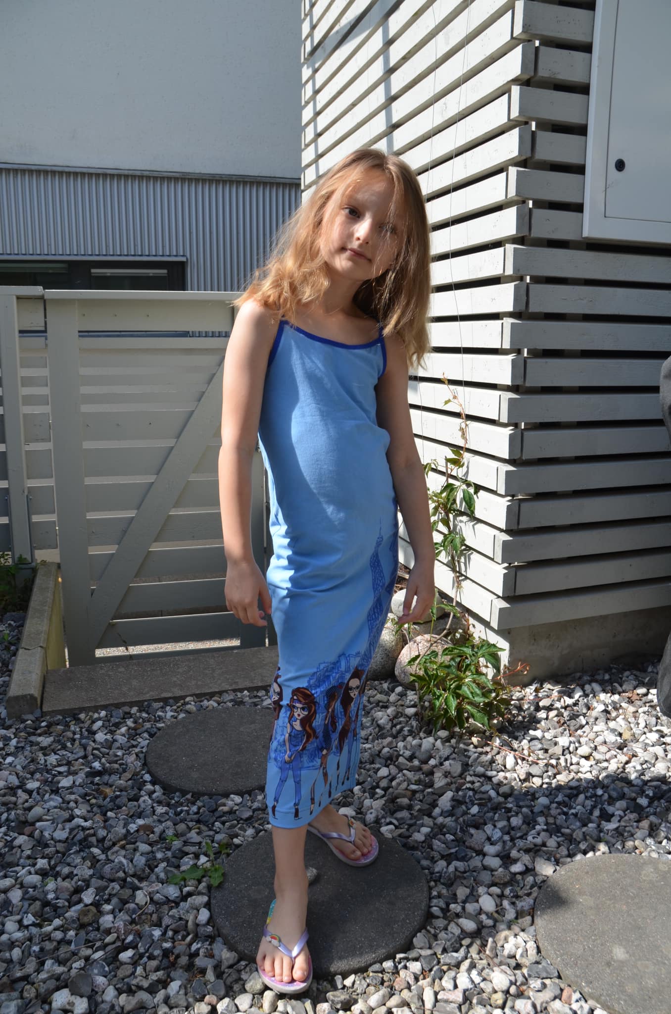 Spaghetti Dress Strl 98-170 PDF-mönster