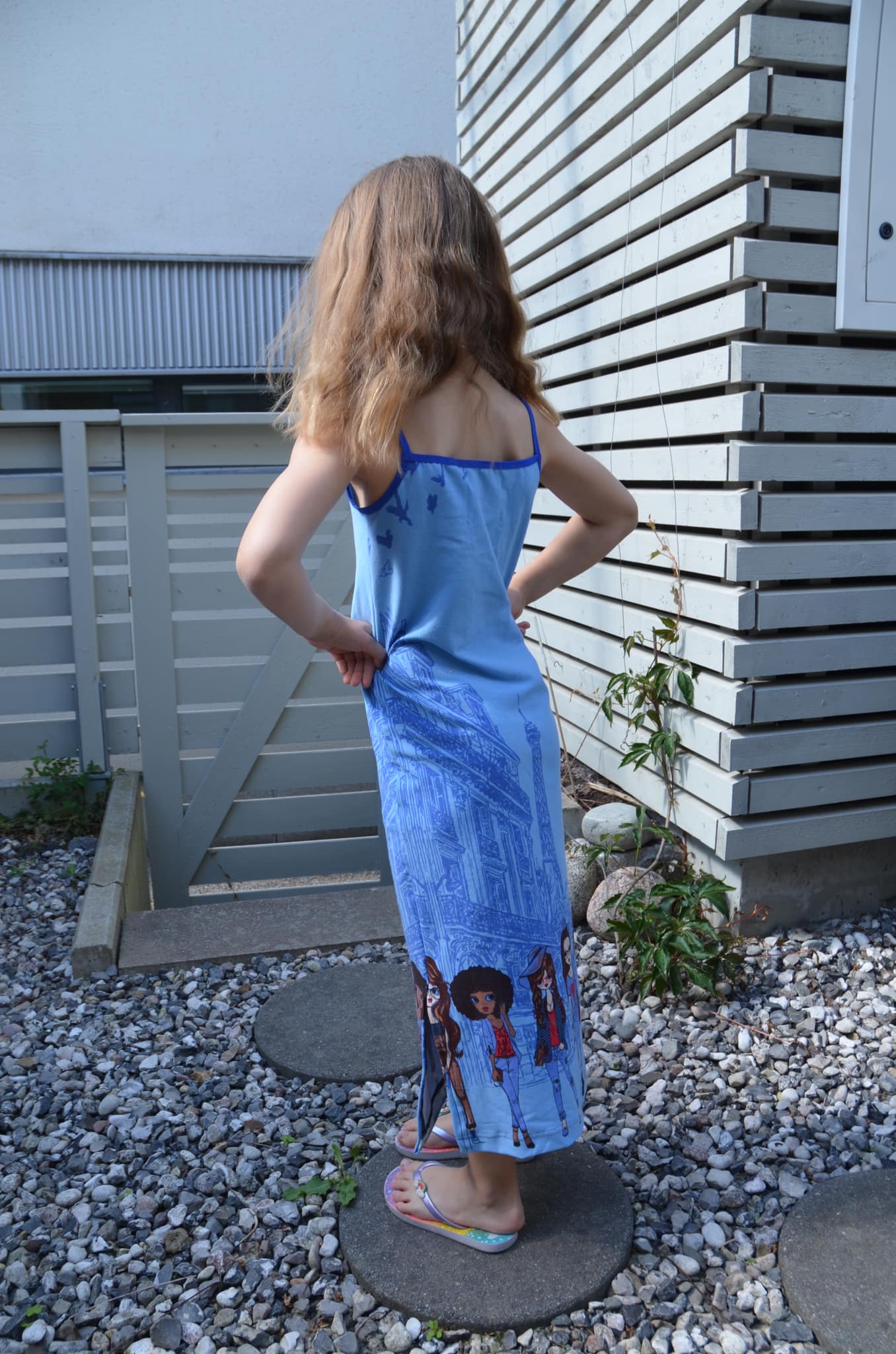 Spaghetti Dress Strl 98-170 PDF-mönster