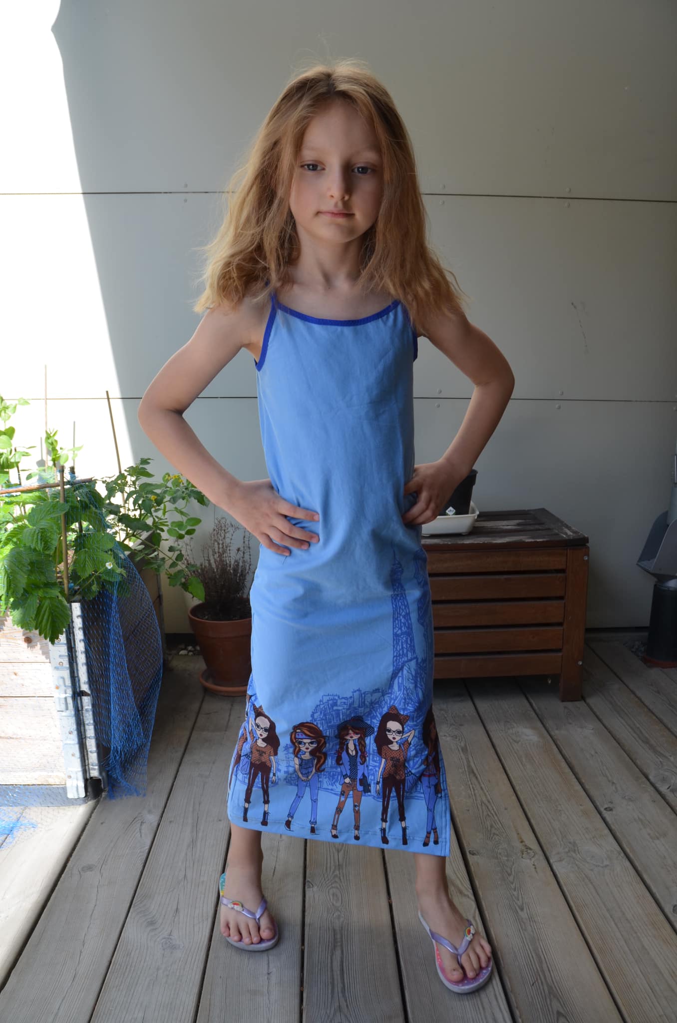 Spaghetti Dress Strl 98-170 PDF-mönster