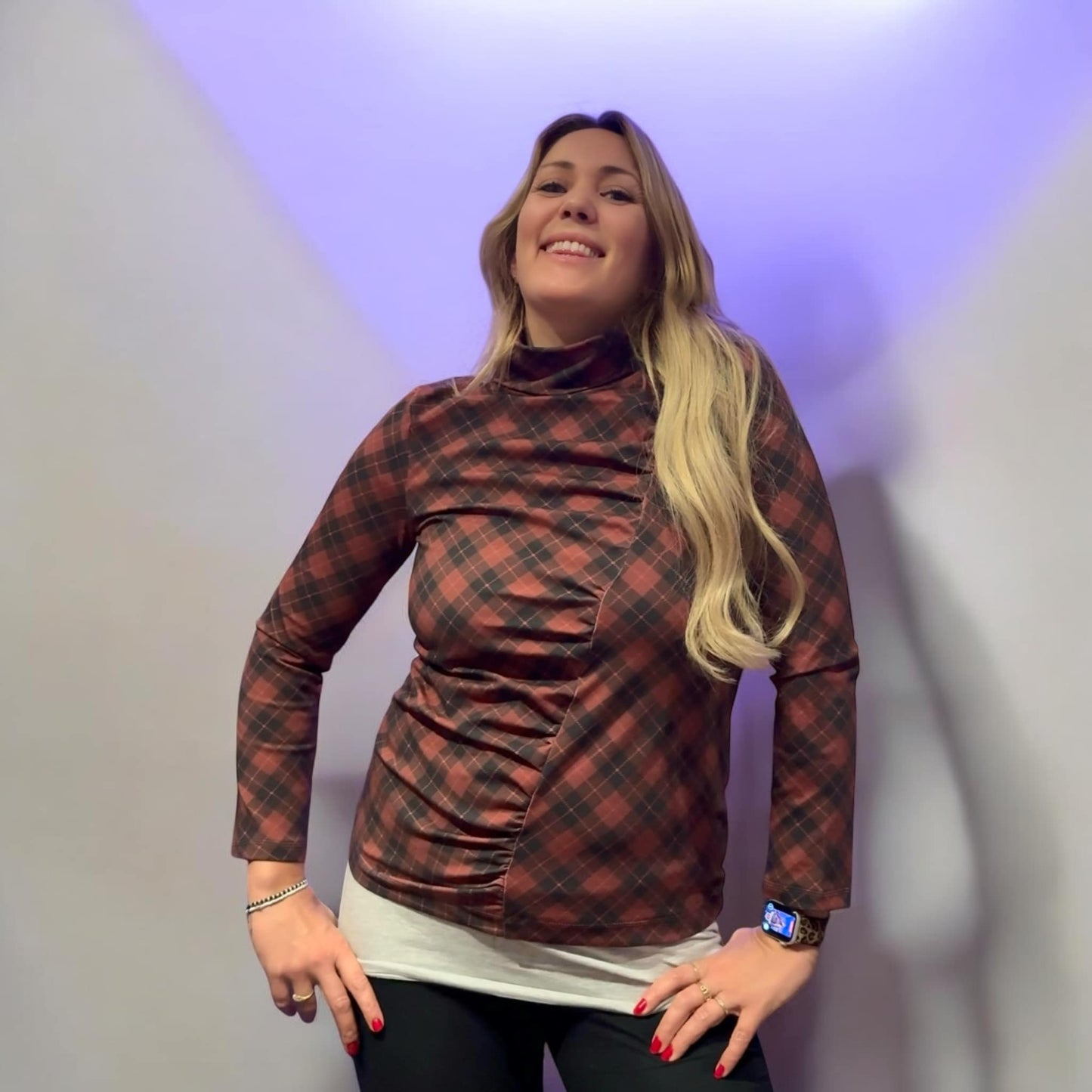 Wrinkle Top Strl 34-56 Pappersmönster