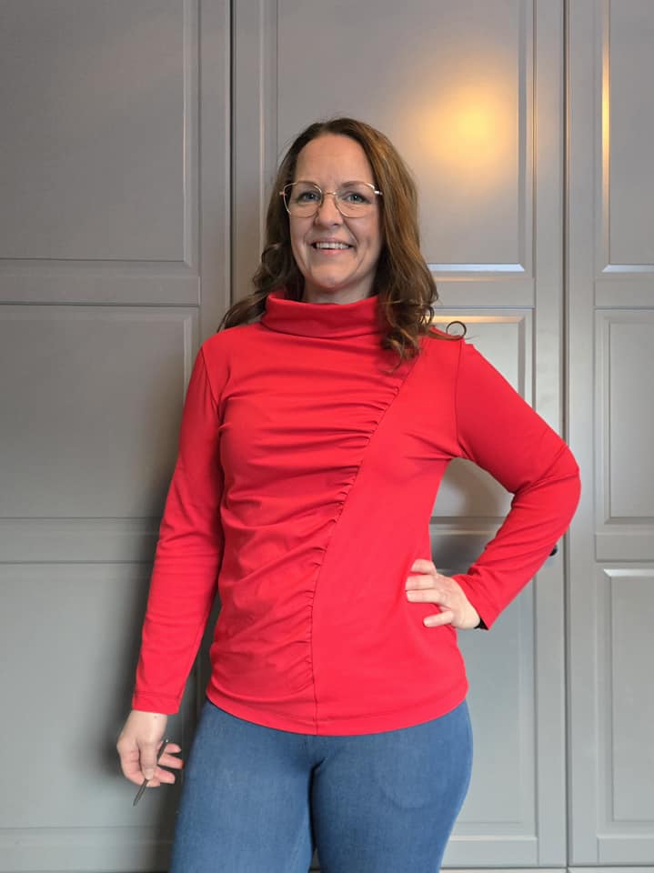 Wrinkle Top Strl 34-56 Pappersmönster