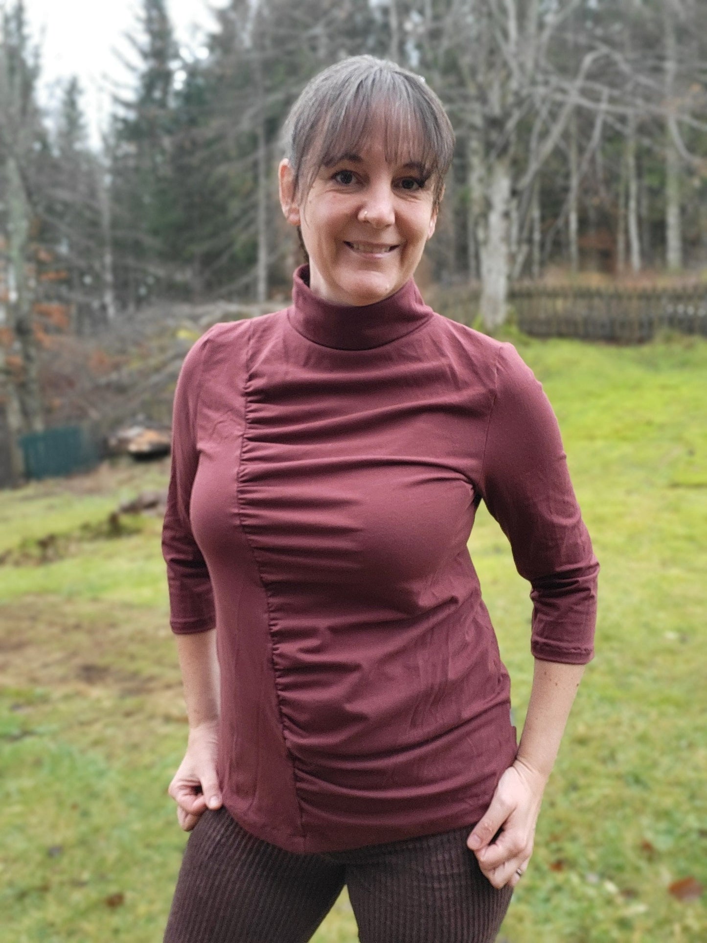 Wrinkle Top Strl 34-56 Pappersmönster