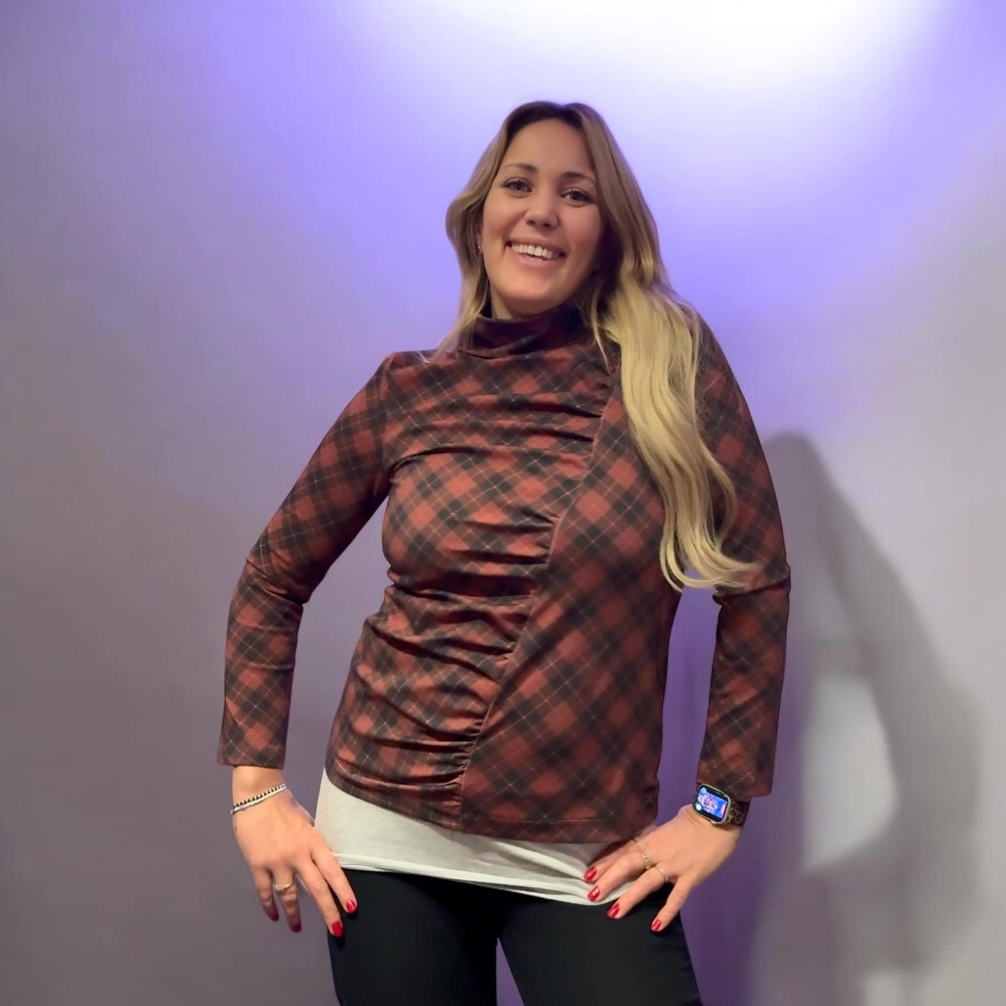 Wrinkle Top Strl 34-56 Pappersmönster