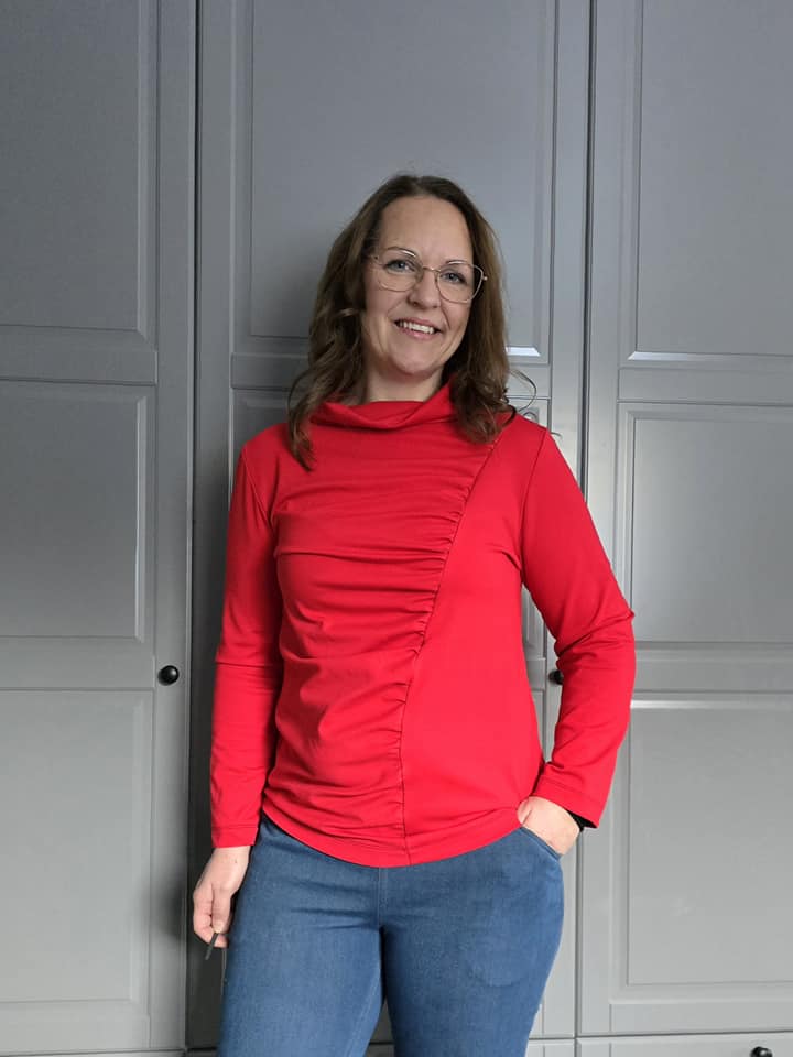 Wrinkle Top Strl 34-56 Pappersmönster